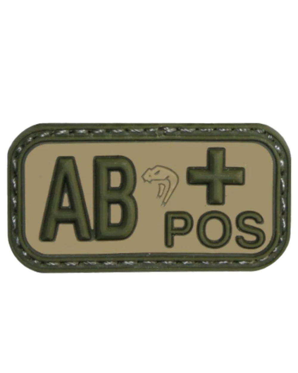 VCAM Coloured Viper Blood Group Rubber Patch on white background