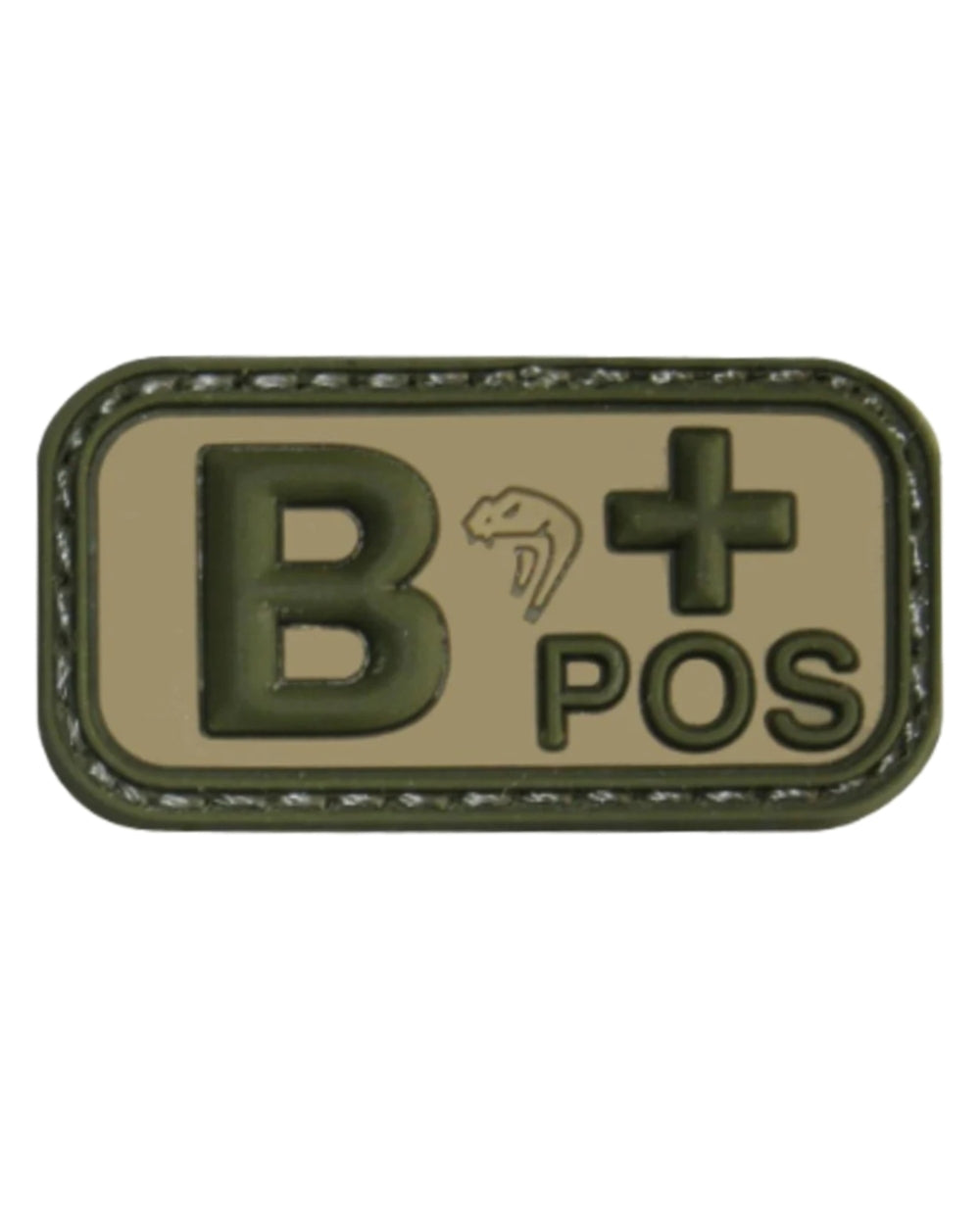 VCAM Coloured Viper Blood Group Rubber Patch on white background