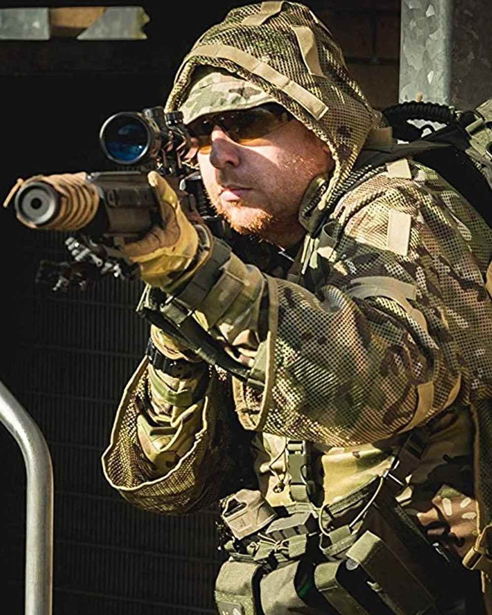 Camo Coloured Viper Concealment Vest on wall background