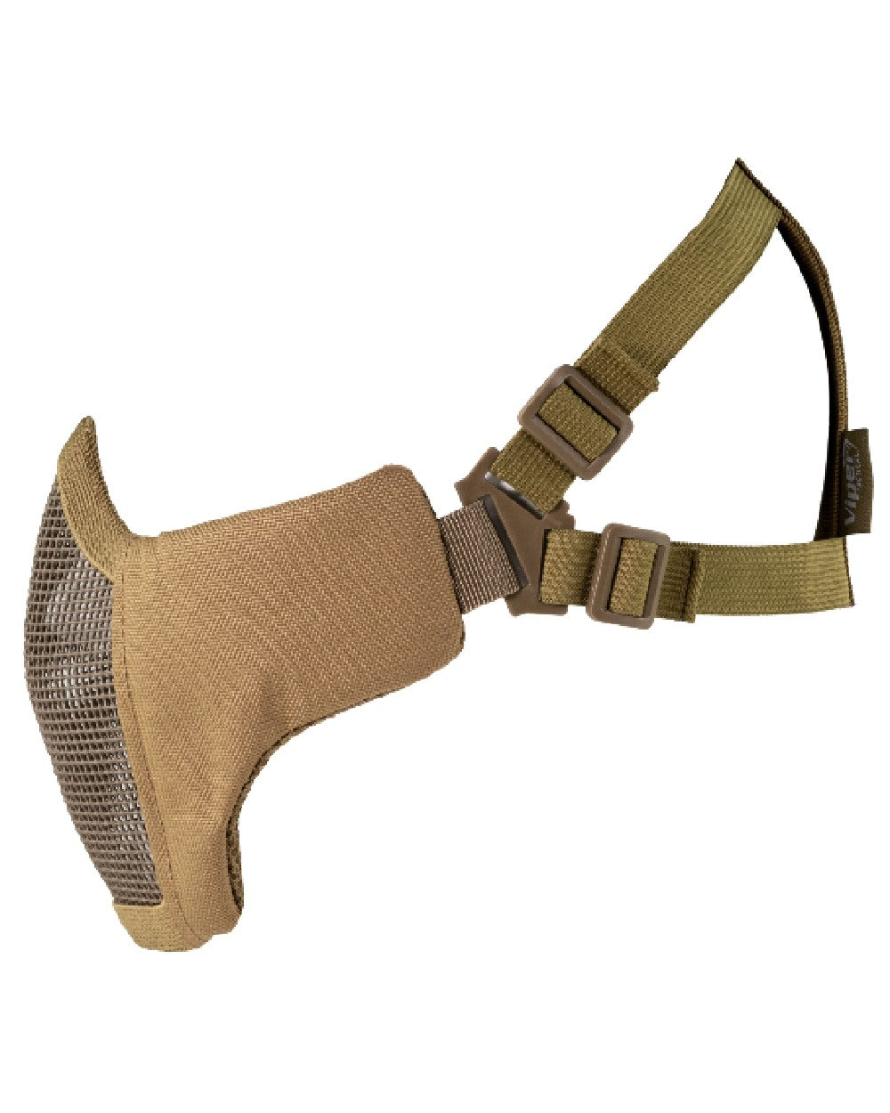 Coyote Coloured Viper Crossteel Face Mask Gen2 on white background