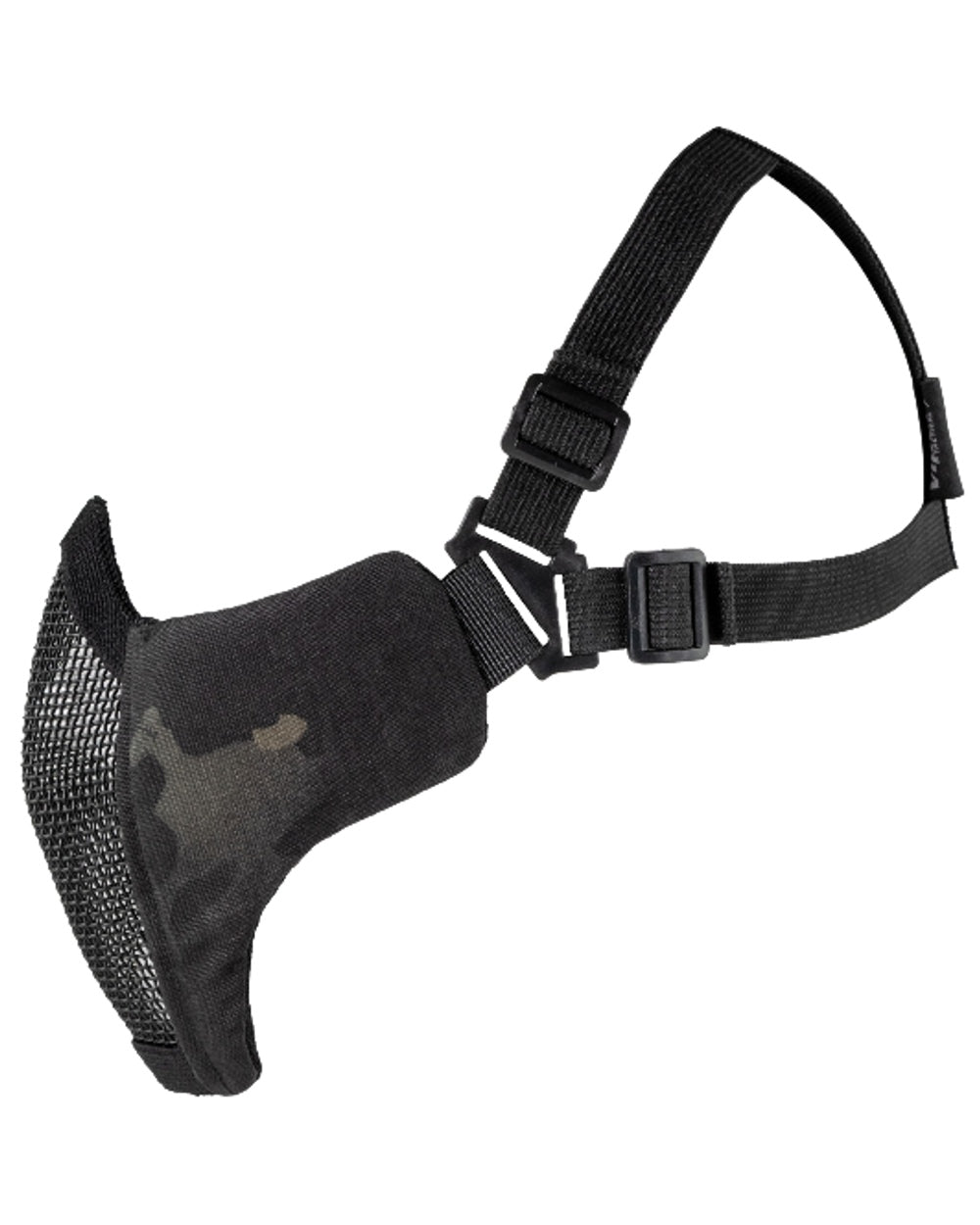 VCAM Black Coloured Viper Crossteel Face Mask Gen2 on white background