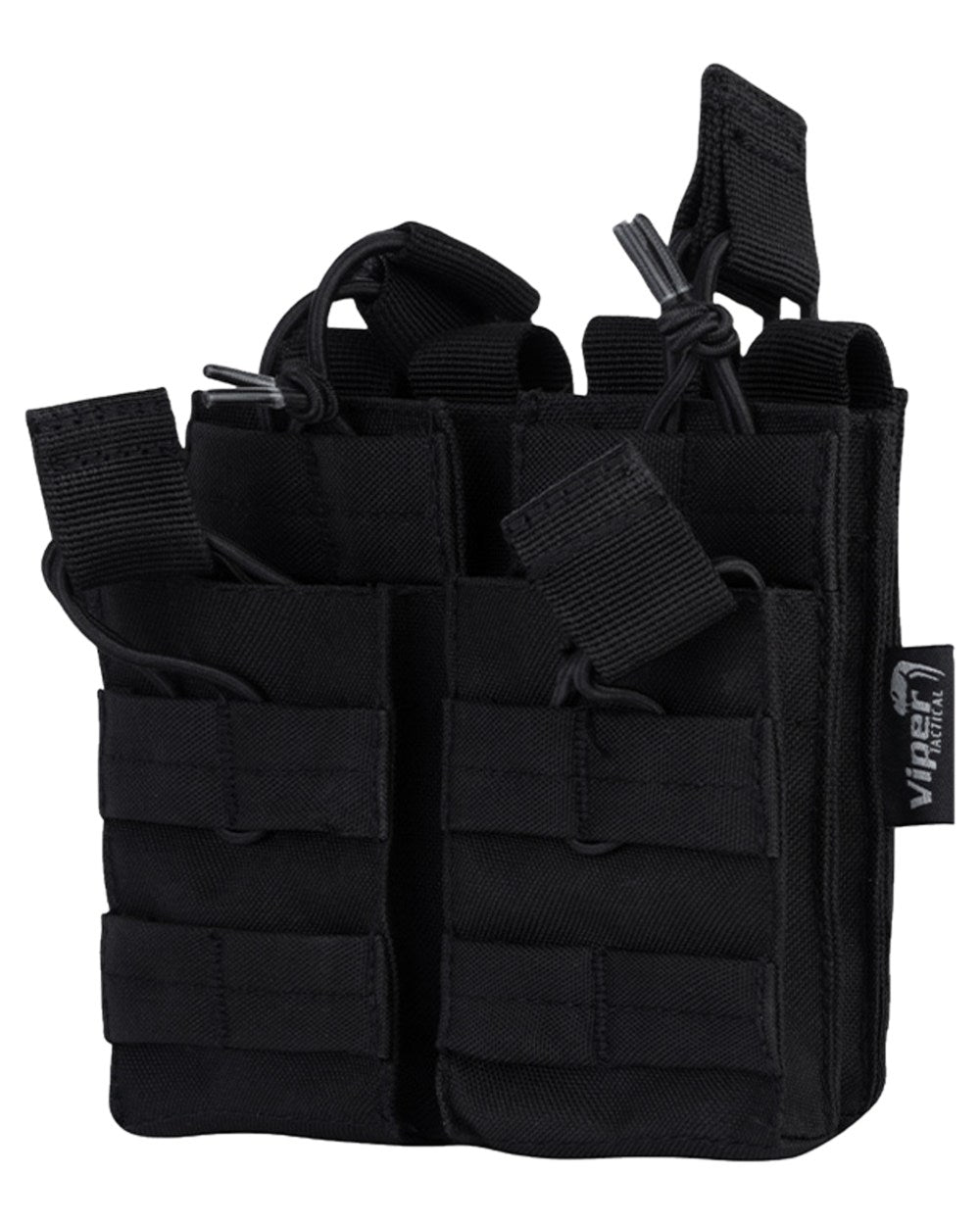 Black Coloured Viper Double Duo Mag Pouch on white background