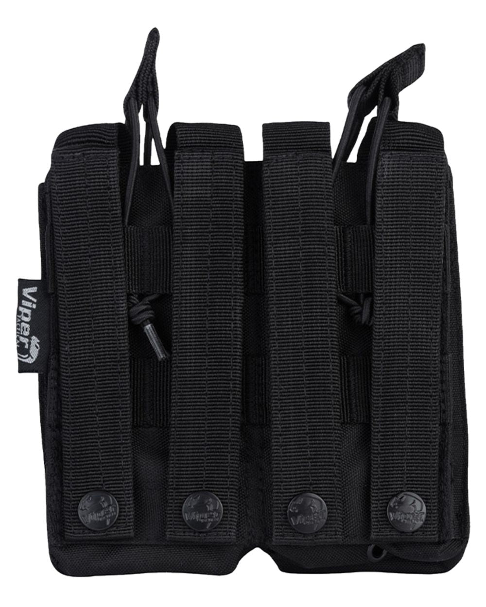 Black Coloured Viper Double Duo Mag Pouch on white background