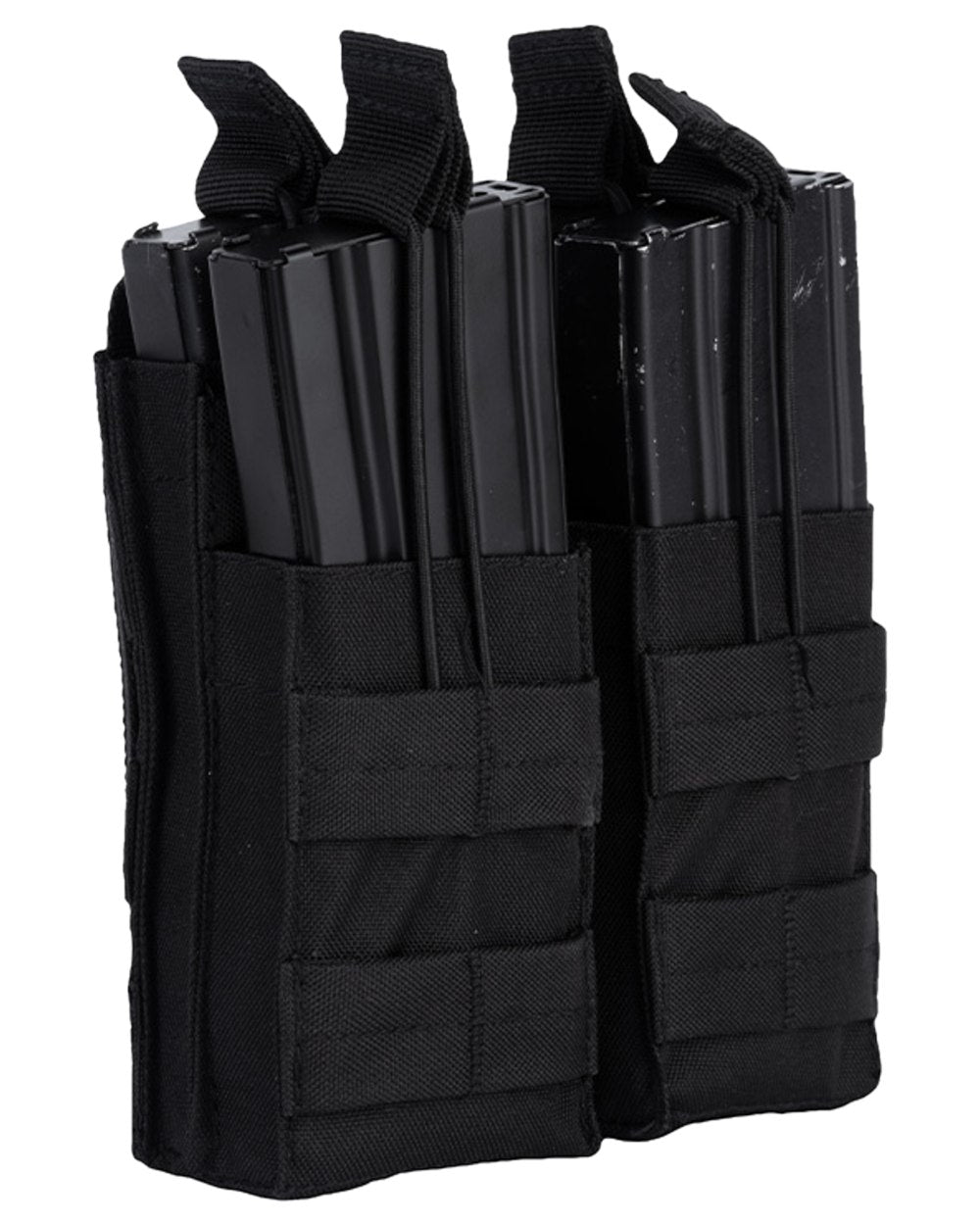 Black Coloured Viper Double Duo Mag Pouch on white background