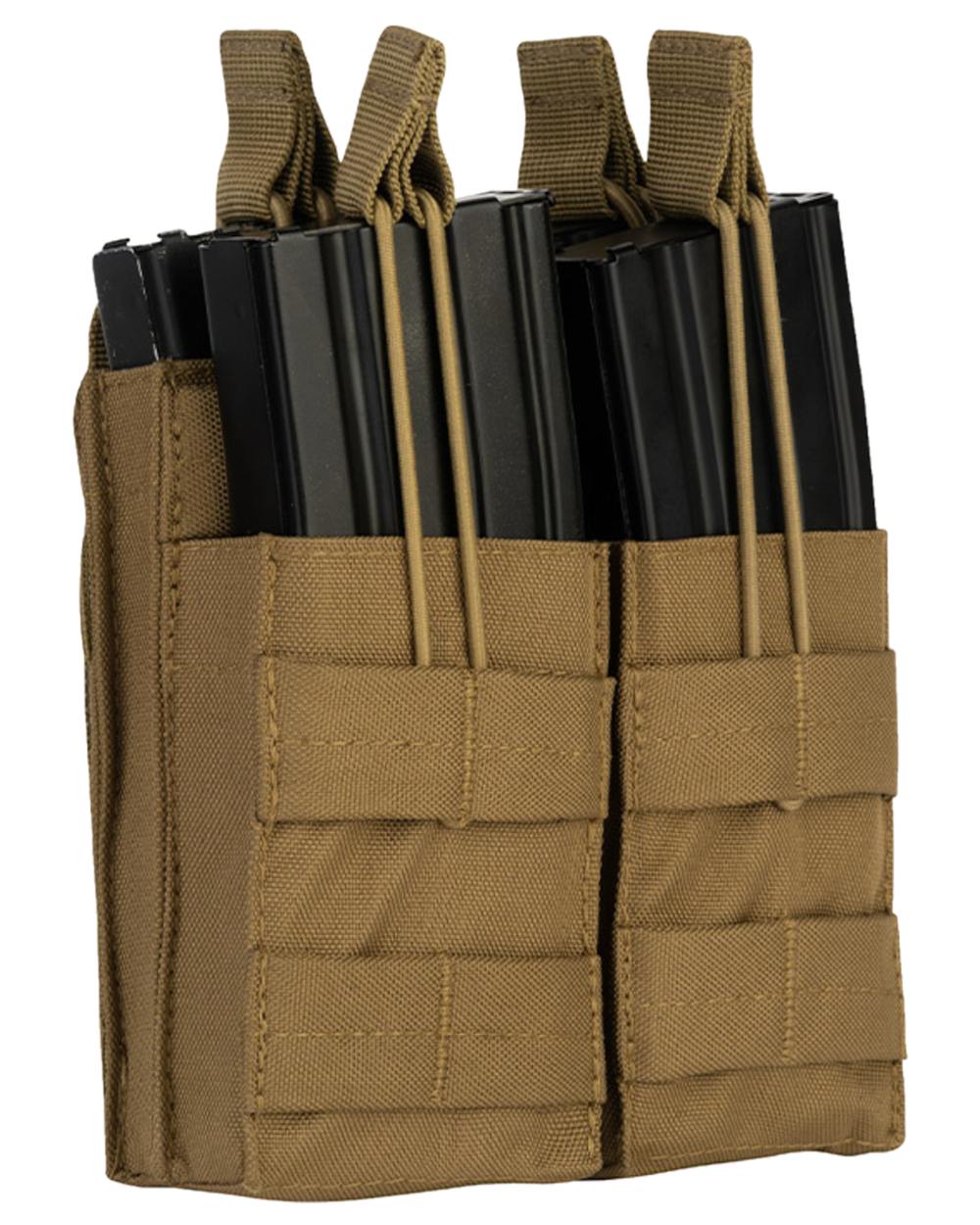 Coyote Coloured Viper Double Duo Mag Pouch on white background