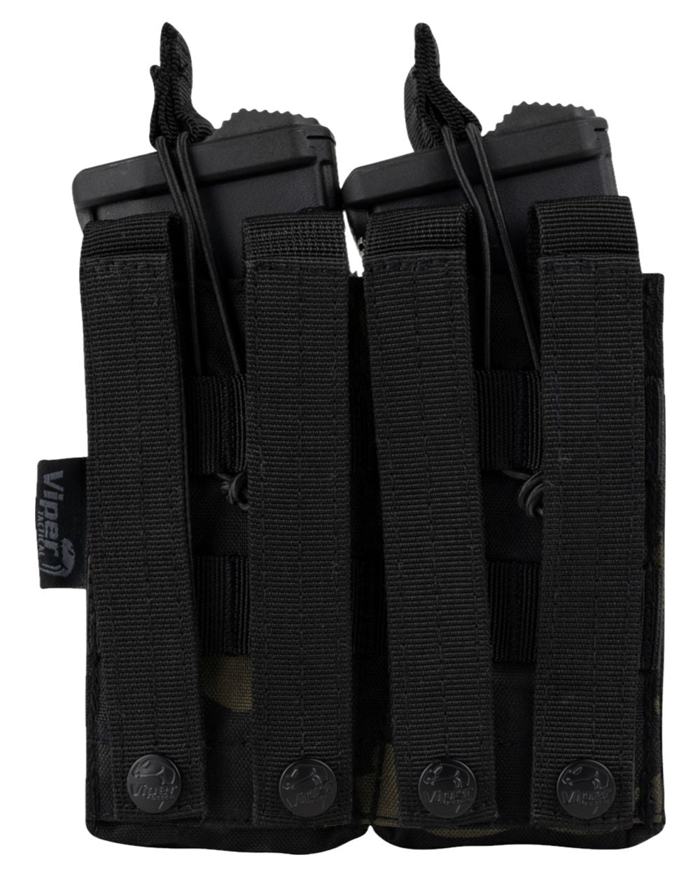 Green Coloured Viper Double Duo Mag Pouch on white background