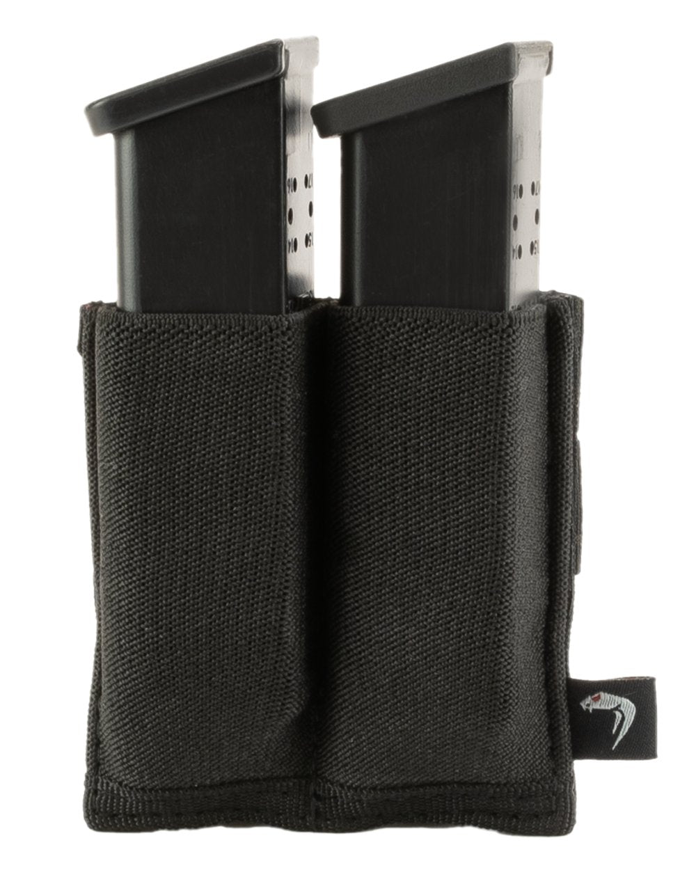 Black Coloured Viper Double Pistol Mag Plate on white background