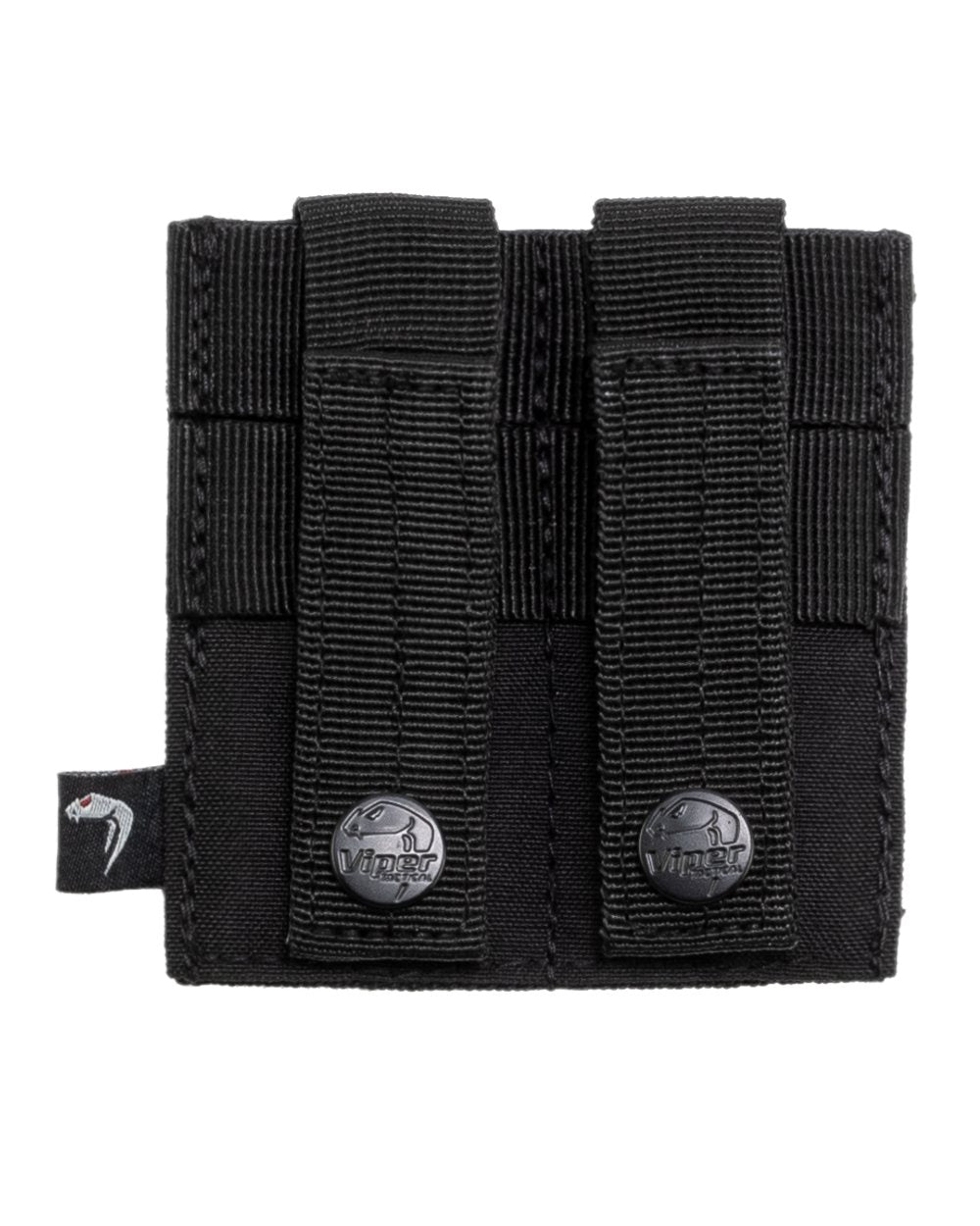Black Coloured Viper Double Pistol Mag Plate on white background