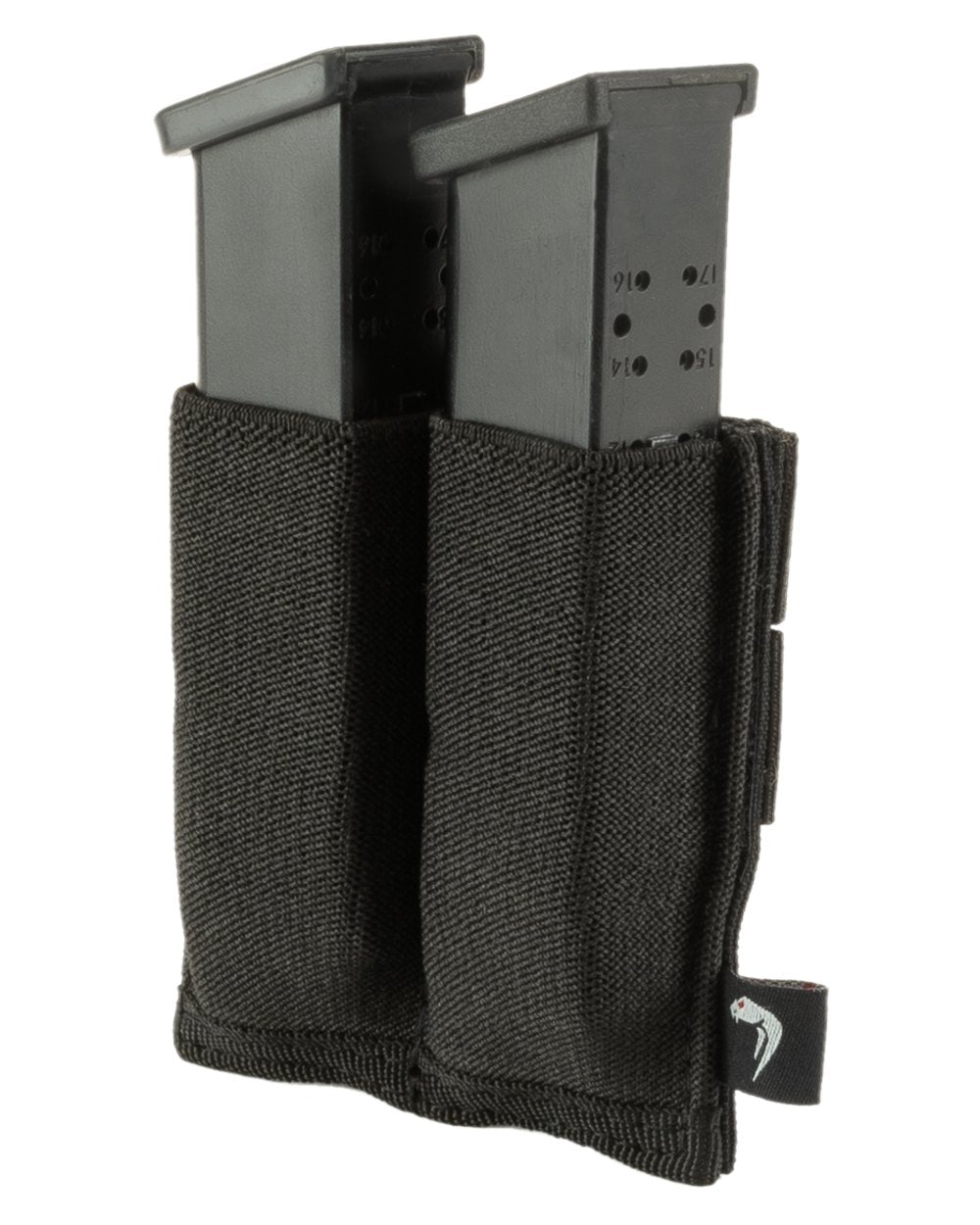 Black Coloured Viper Double Pistol Mag Plate on white background