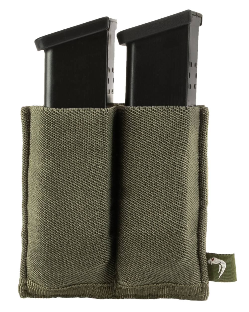 Green Coloured Viper Double Pistol Mag Plate on white background