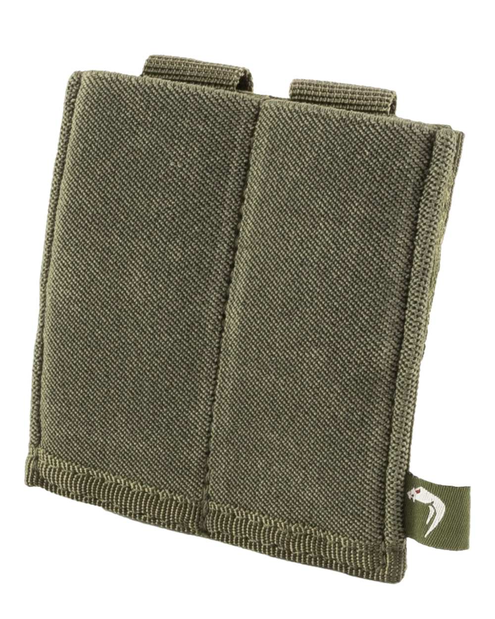 Green Coloured Viper Double Pistol Mag Plate on white background