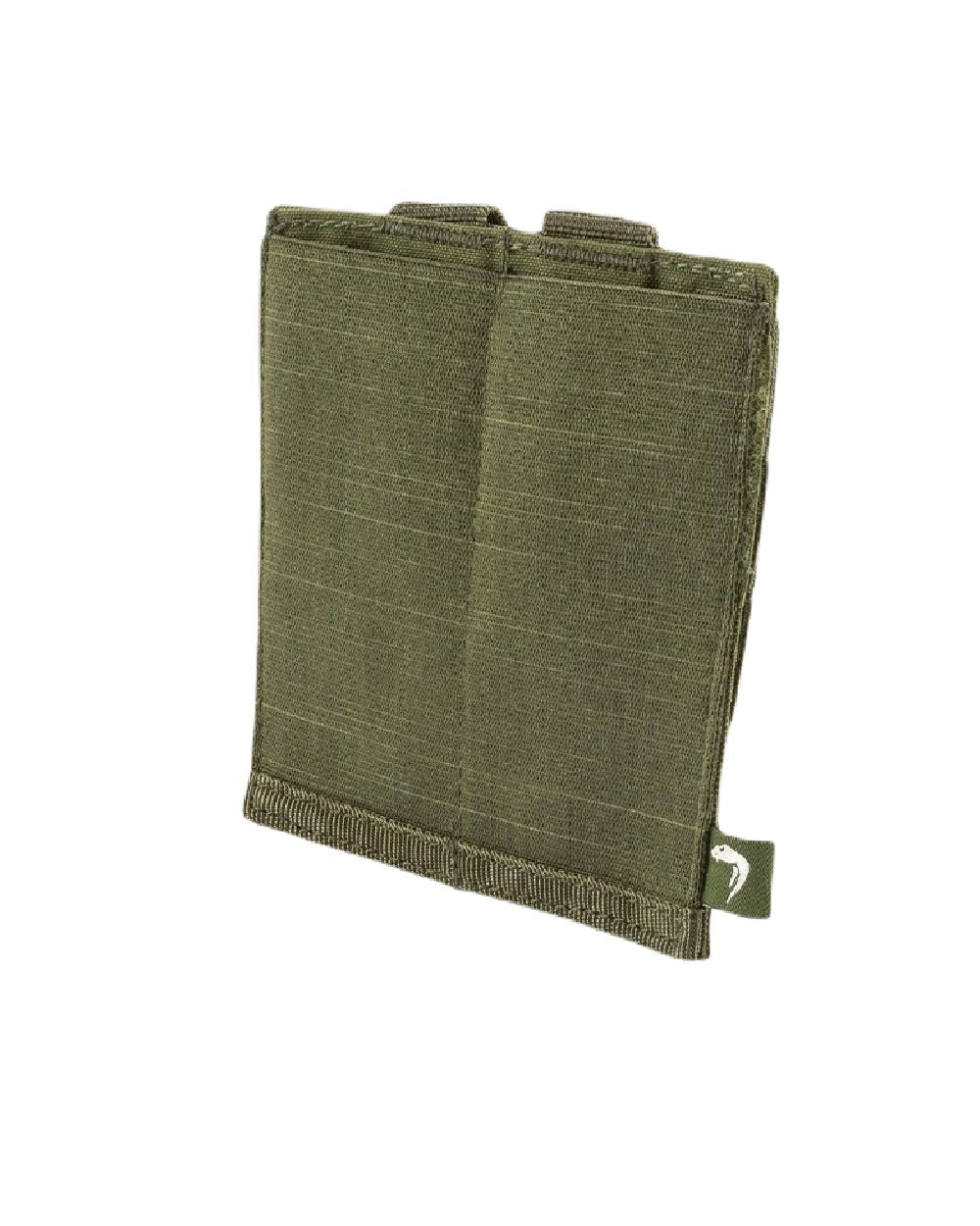 Green Coloured Viper Double SMG Mag Plate on white background