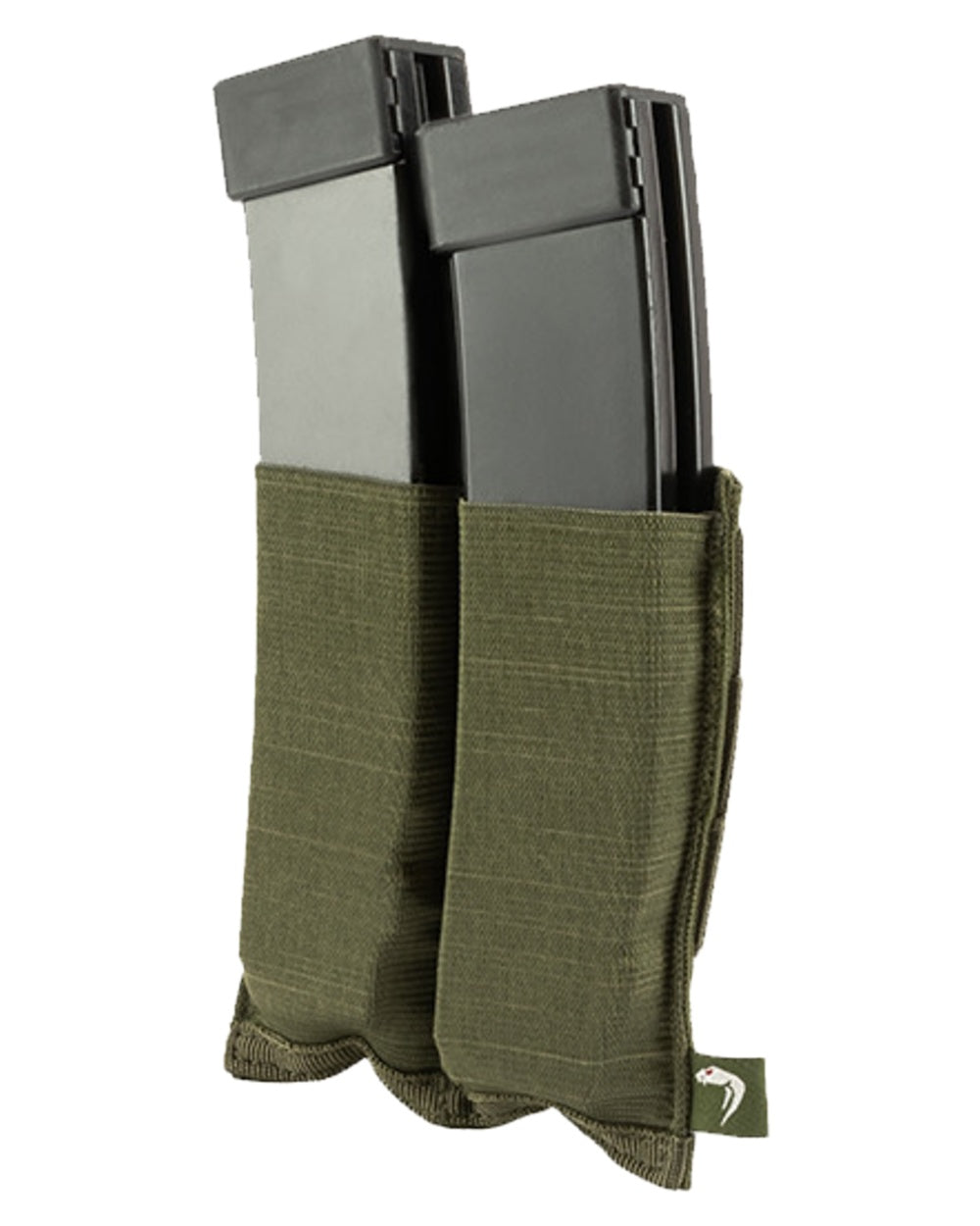 Green Coloured Viper Double SMG Mag Plate on white background