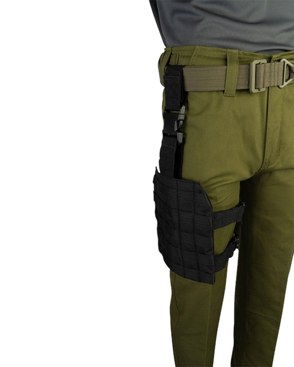 Black Coloured Viper Elite Dropleg Platform on white background