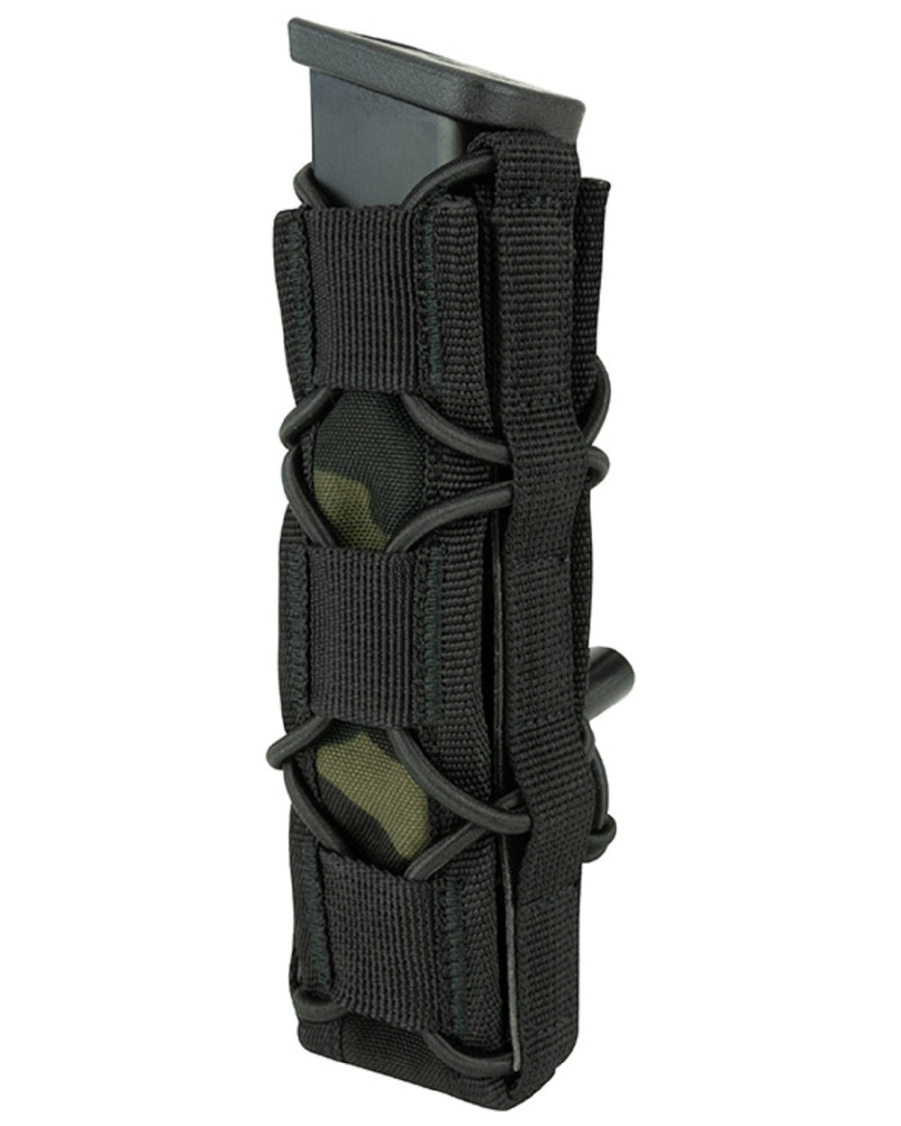 VCAM Black Coloured Viper Elite Extended Pistol Mag Pouch on white background