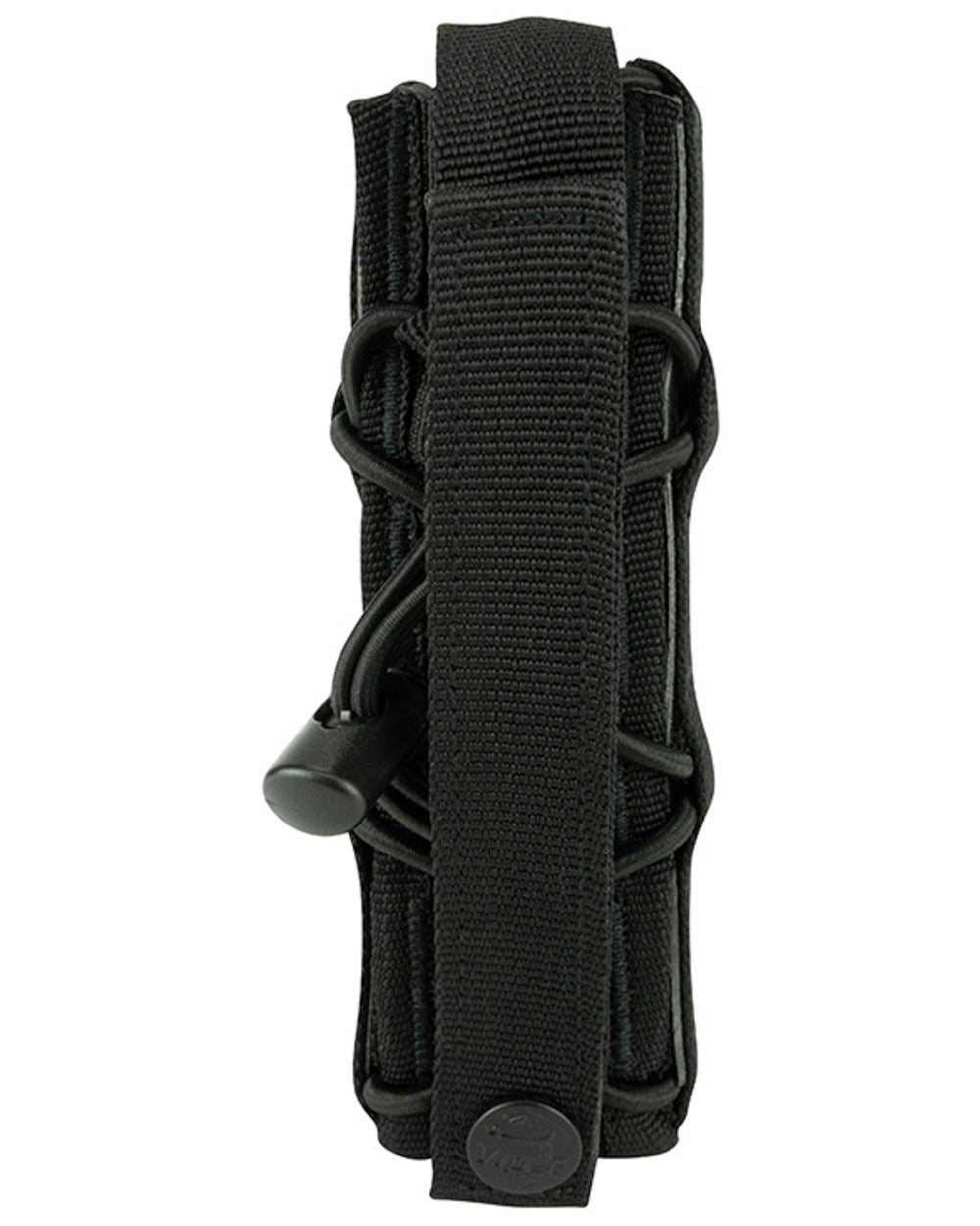 VCAM Black Coloured Viper Elite Extended Pistol Mag Pouch on white background