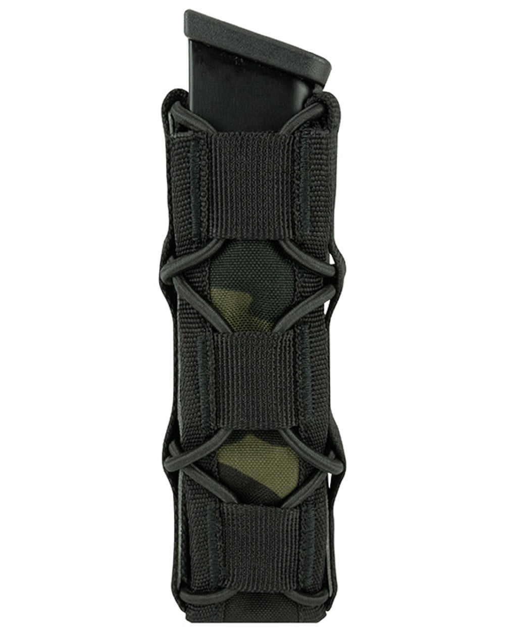 VCAM Black Coloured Viper Elite Extended Pistol Mag Pouch on white background
