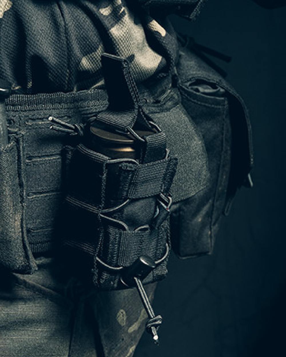 Black Coloured Viper Elite Grenade Pouch on blurry background