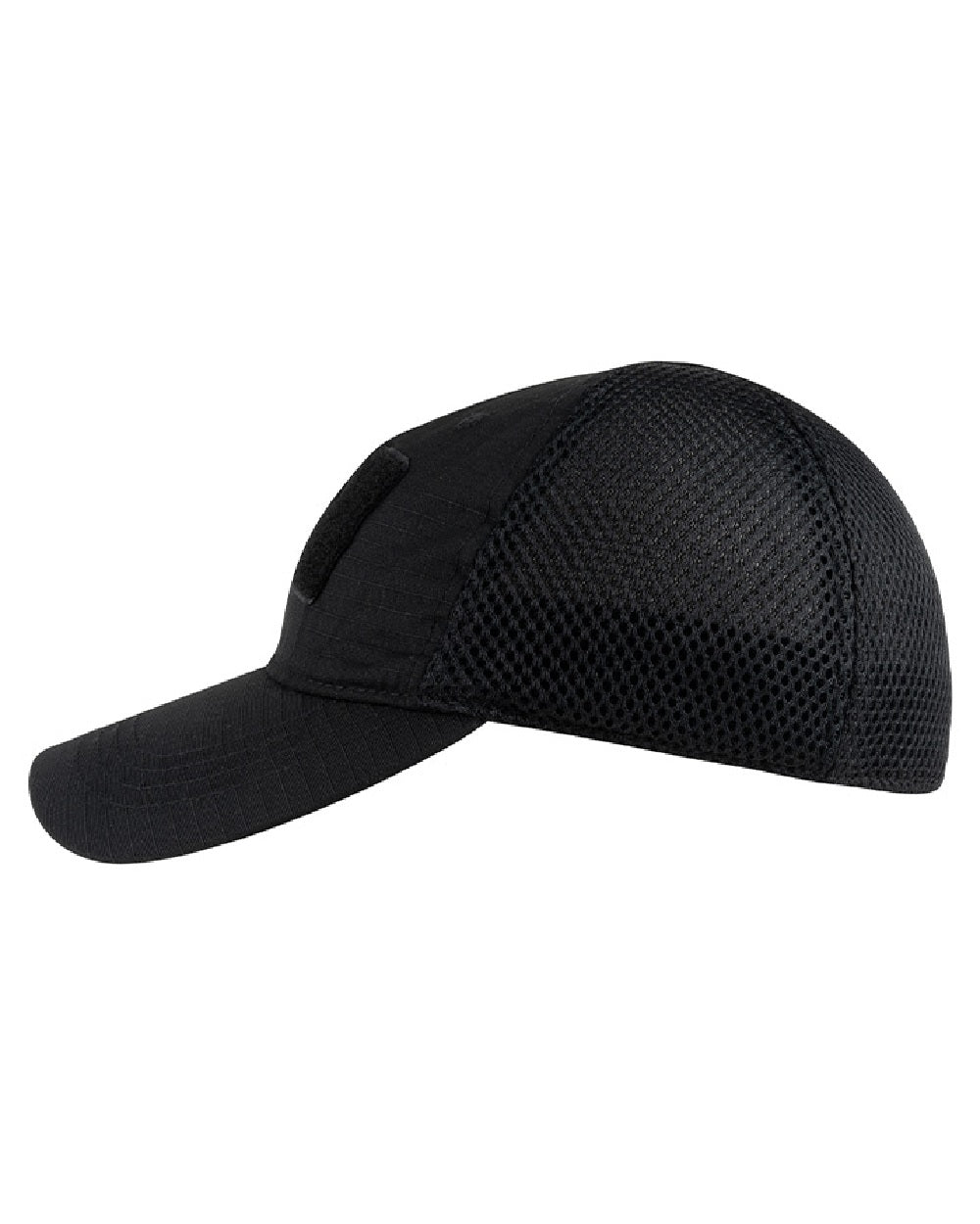 Black Coloured Viper Flexi-Fit Baseball Cap on white background