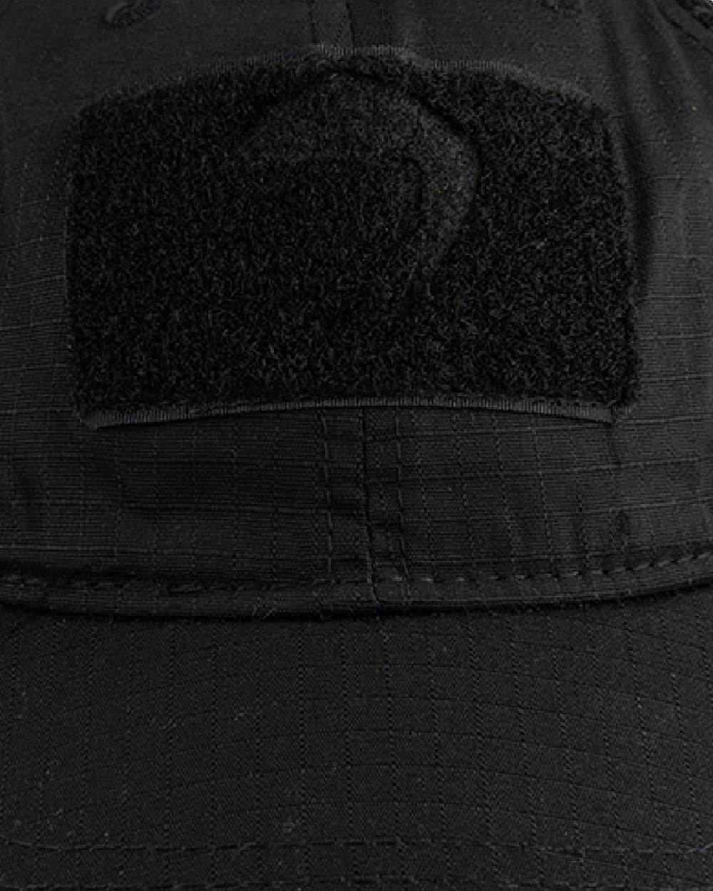 Black Coloured Viper Flexi-Fit Baseball Cap on white background