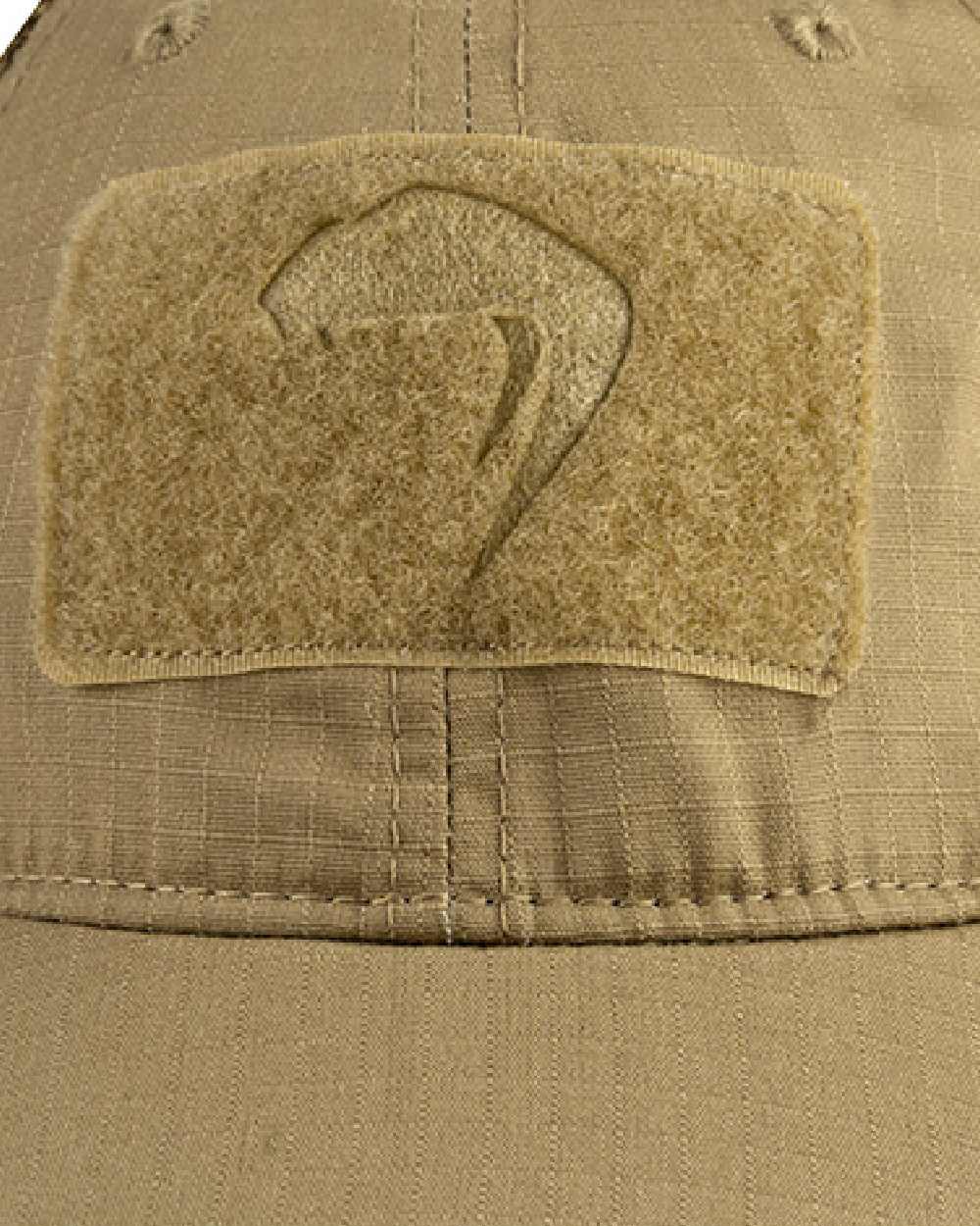 Coyote Coloured Viper Flexi-Fit Baseball Cap on white background