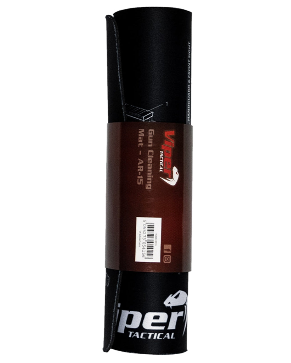 Black Coloured Viper Gun Mat on white background