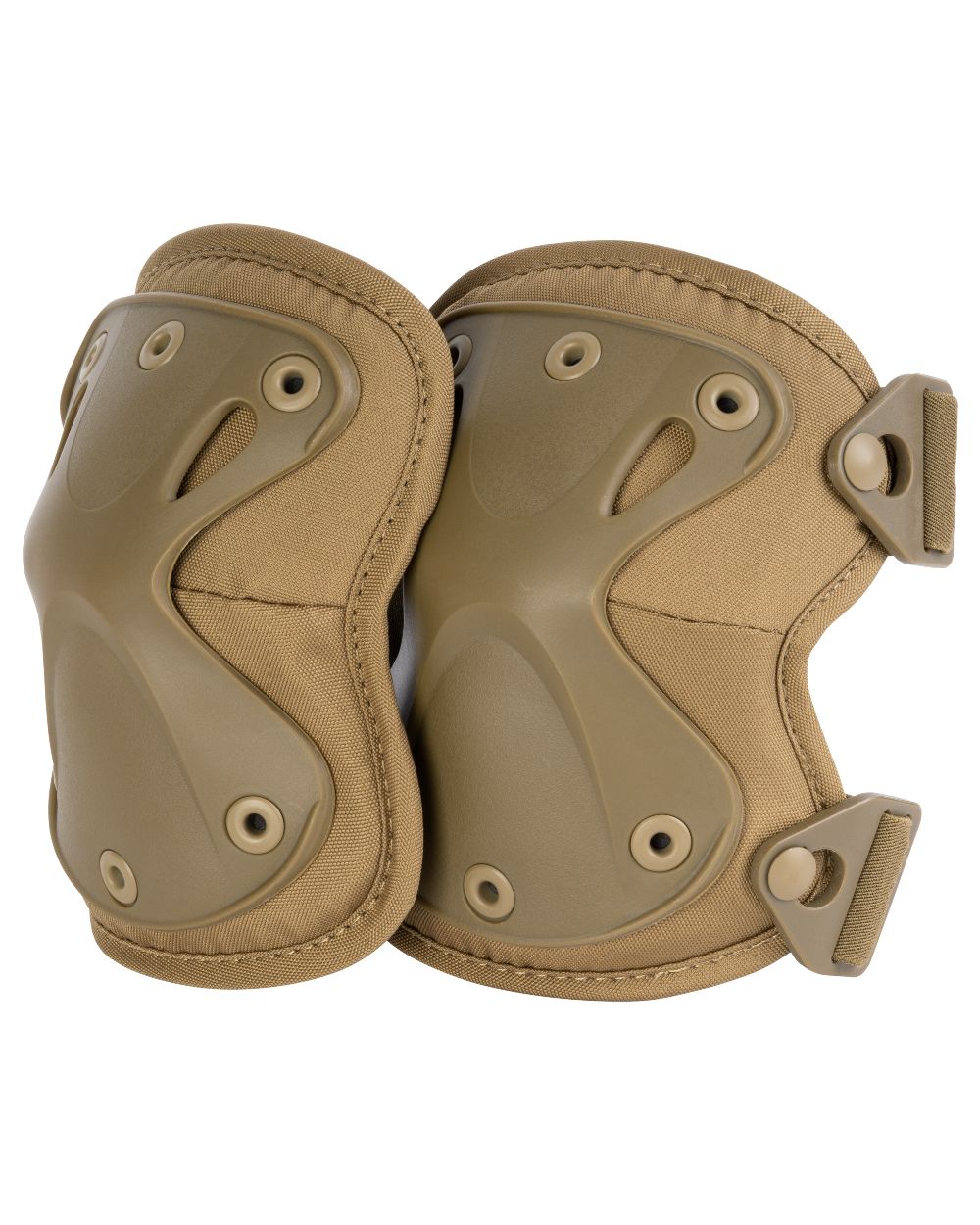 Coyote Coloured Viper Hard Shell Knee Pads on white background
