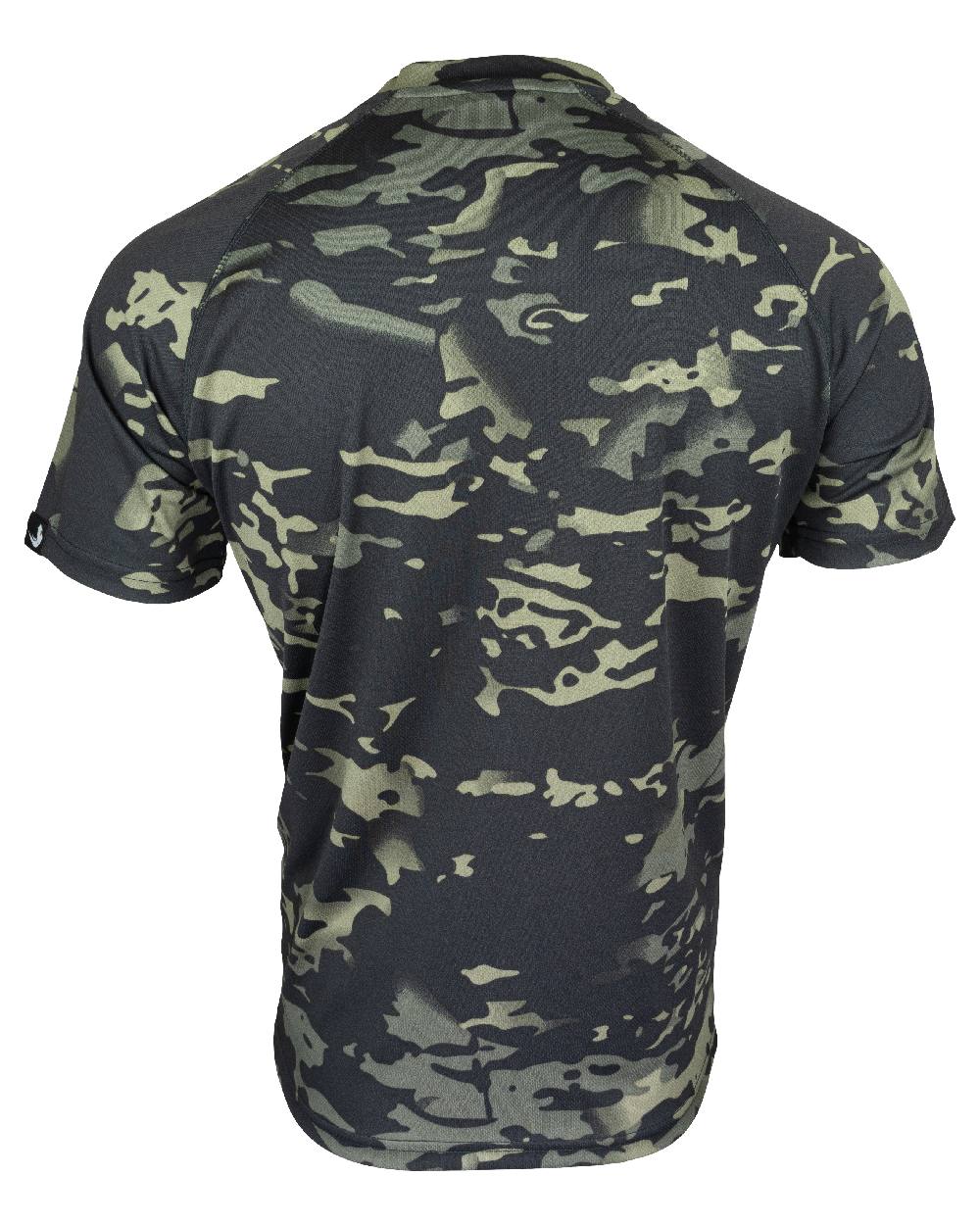 VCAM Black Coloured Viper Mesh-Tech T-Shirt on white background