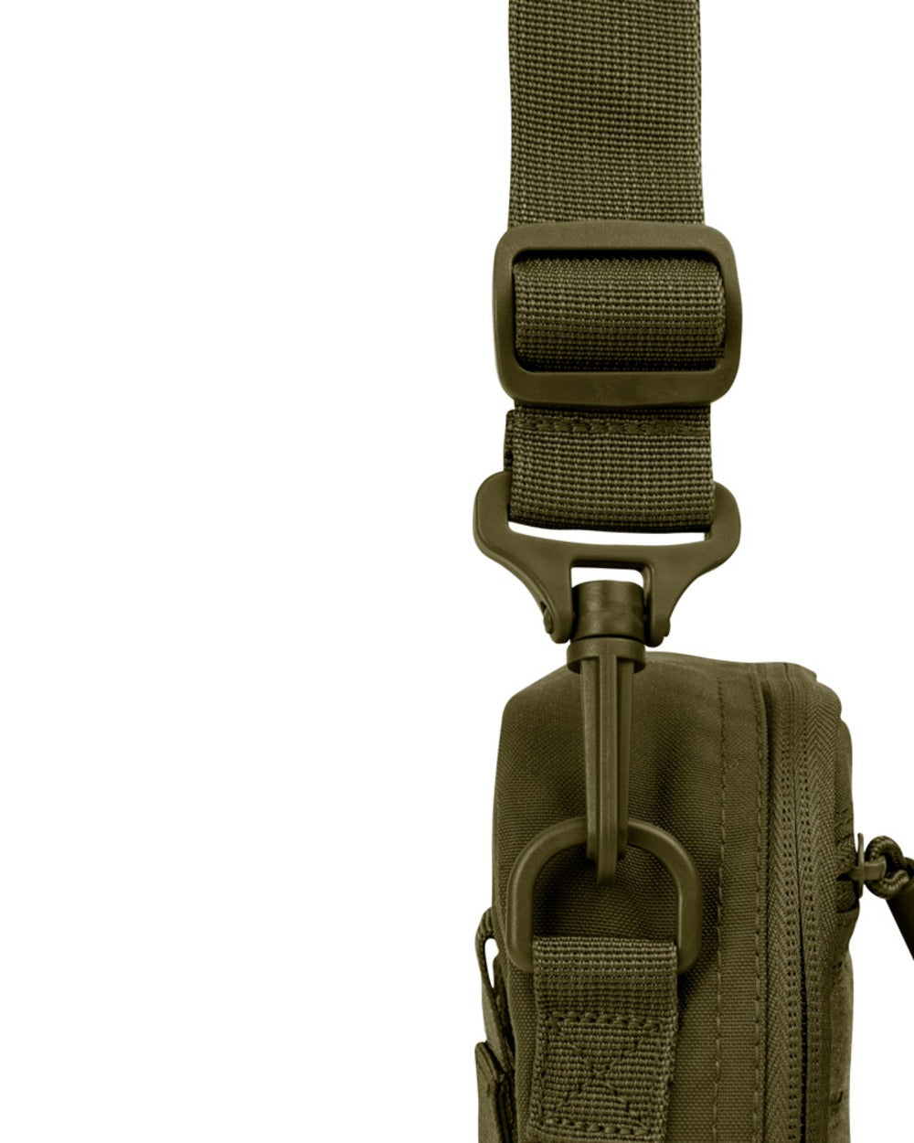 Green Coloured Viper Modular Carry Pouch on white background