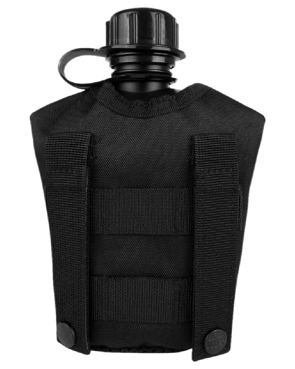 Black Coloured Viper Modular Water Bottle and Pouch on white background