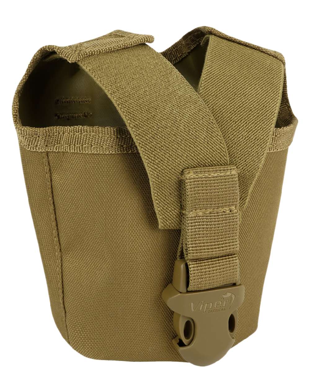 Coyote Coloured Viper Modular Water Bottle and Pouch on white background