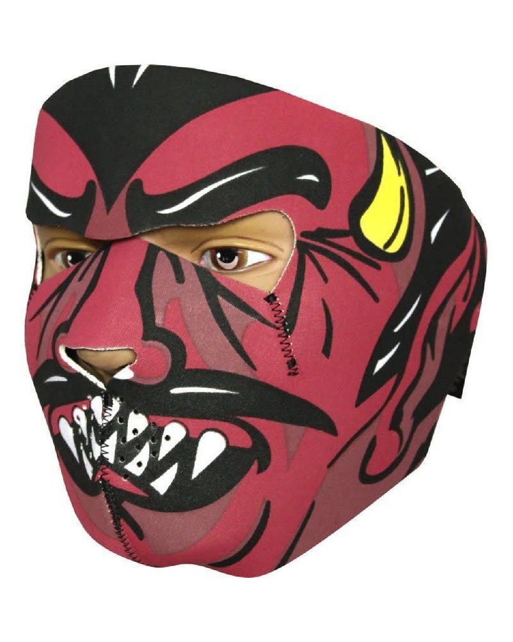 Devil Style Viper Neoprene Full Face Mask on white background