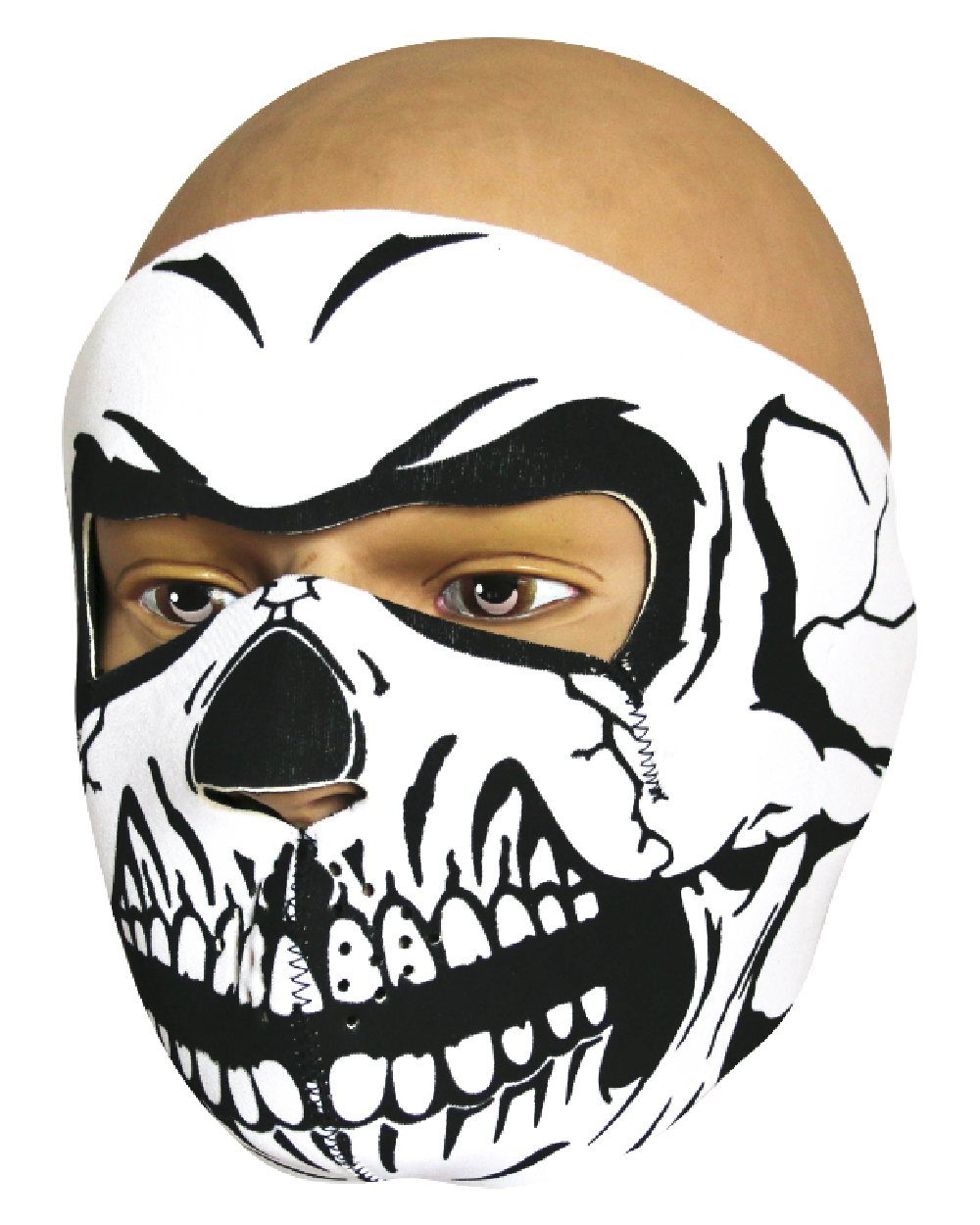 Skull Style Viper Neoprene Full Face Mask on white background