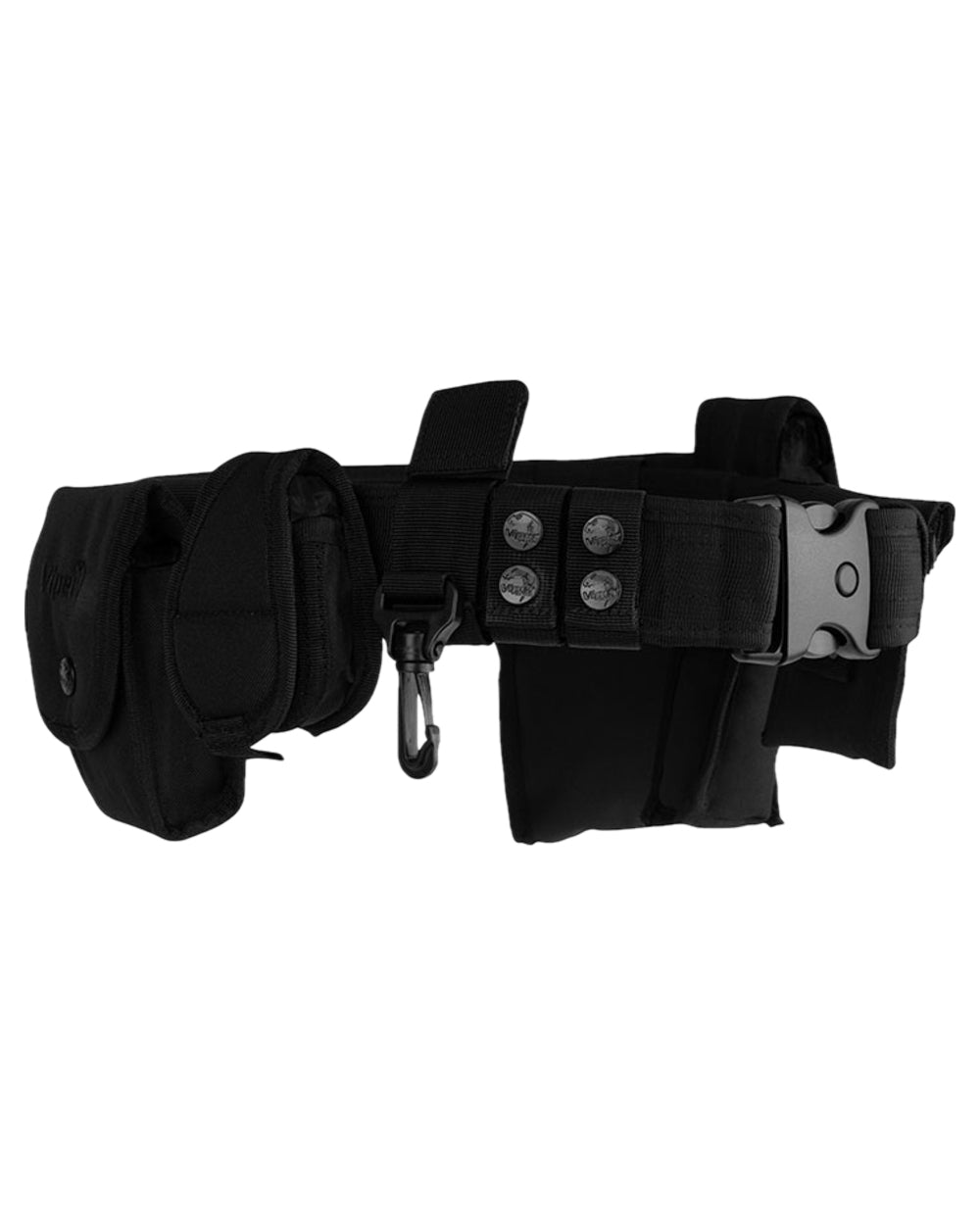 Black Coloured Viper Patrol Belt System on white background