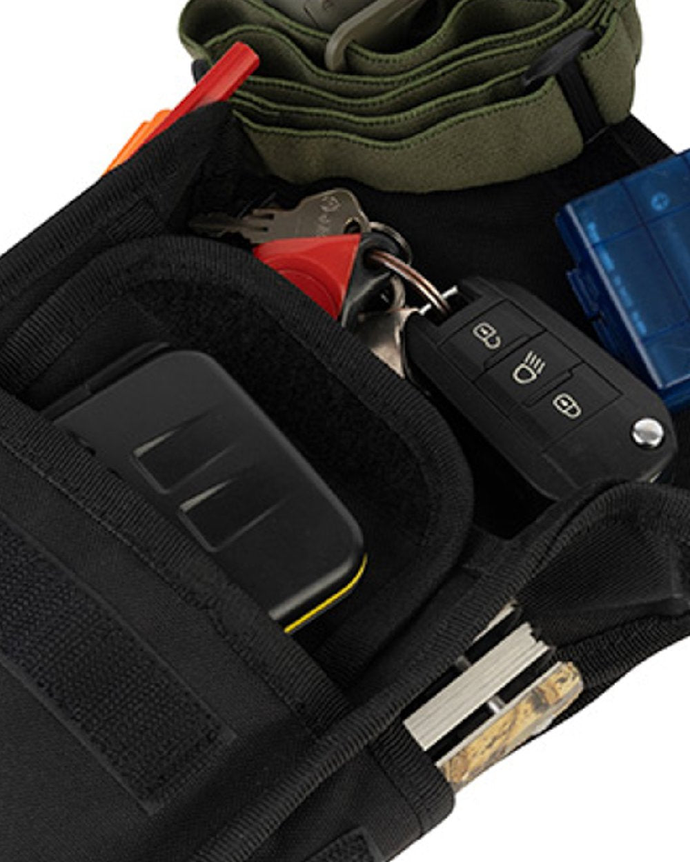 Black Coloured Viper Patrol Pouch on white background