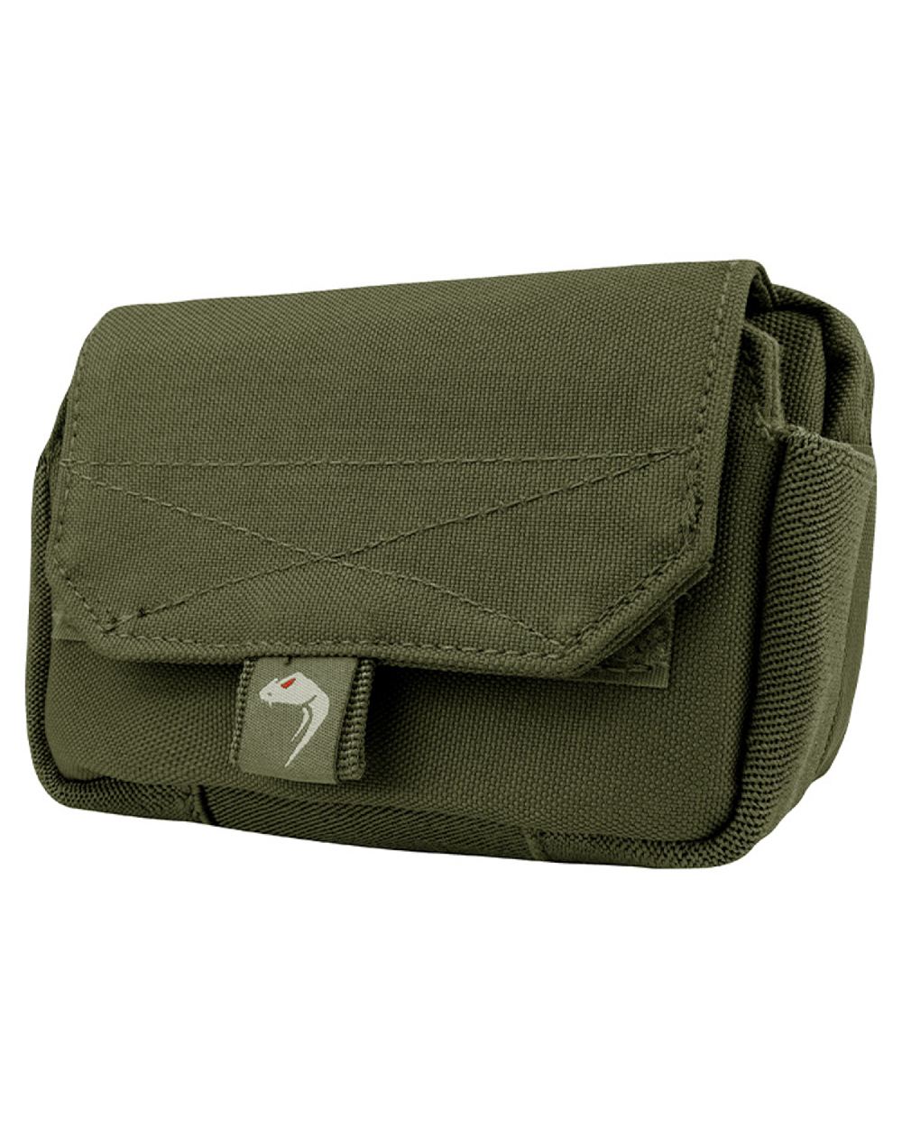 Green Coloured Viper Phone Utility Pouch on white background