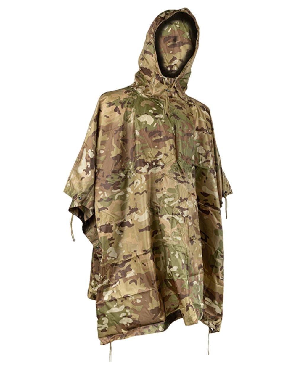 VCAM Coloured Viper Poncho on white background
