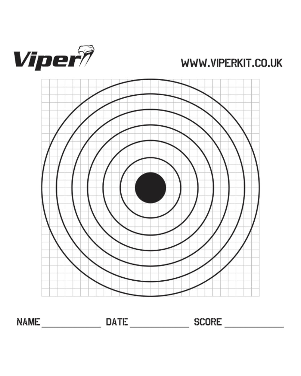 Viper Pro Target Paper Targets On White Background
