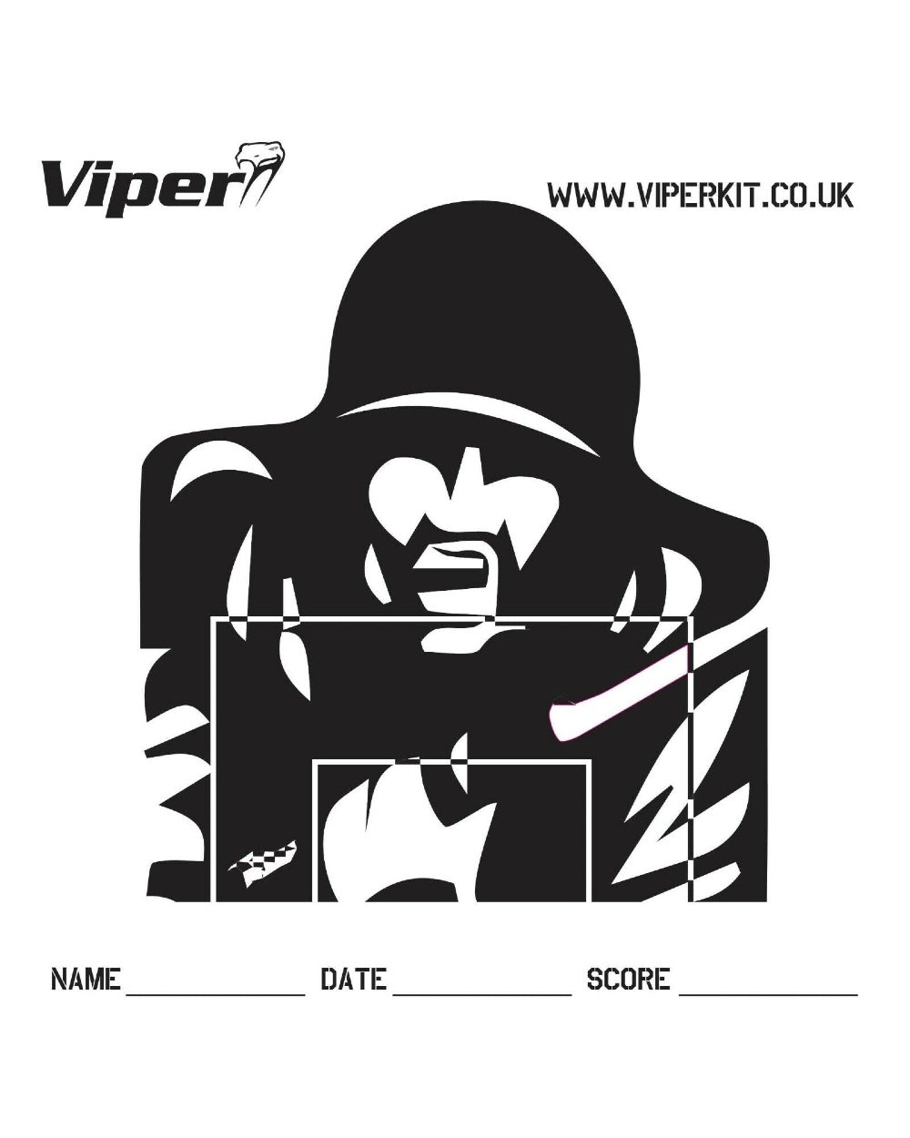 Viper Pro Target Paper Targets On White Background