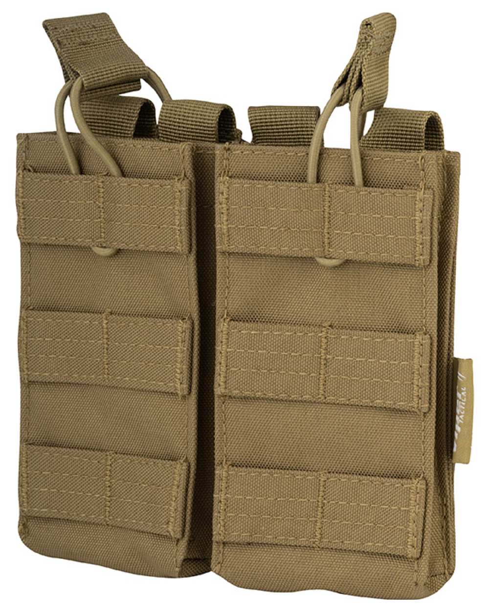 Coyote Coloured Viper Quick Release Double Mag Pouch on white background