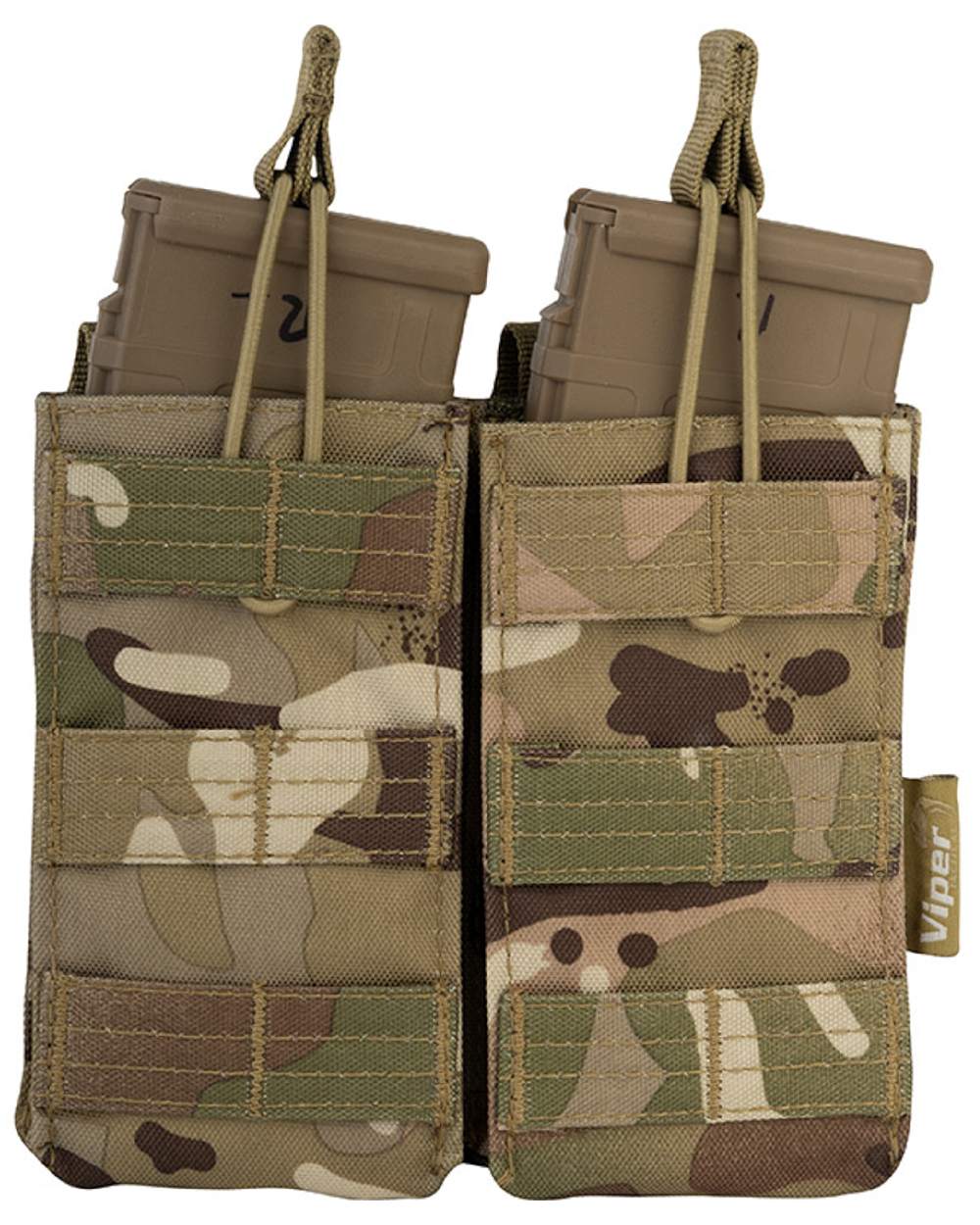 VCAM Coloured Viper Quick Release Double Mag Pouch on white background