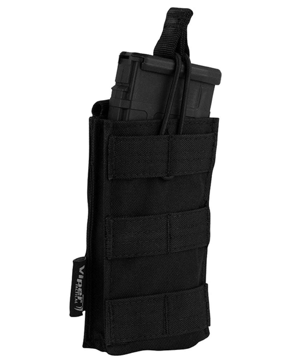 Black Coloured Viper Quick Release Mag Pouch on white background