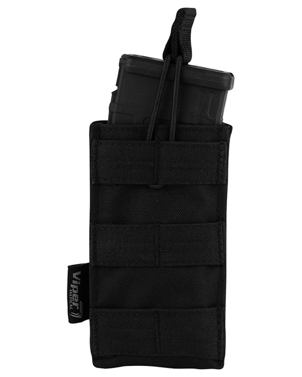 Black Coloured Viper Quick Release Mag Pouch on white background