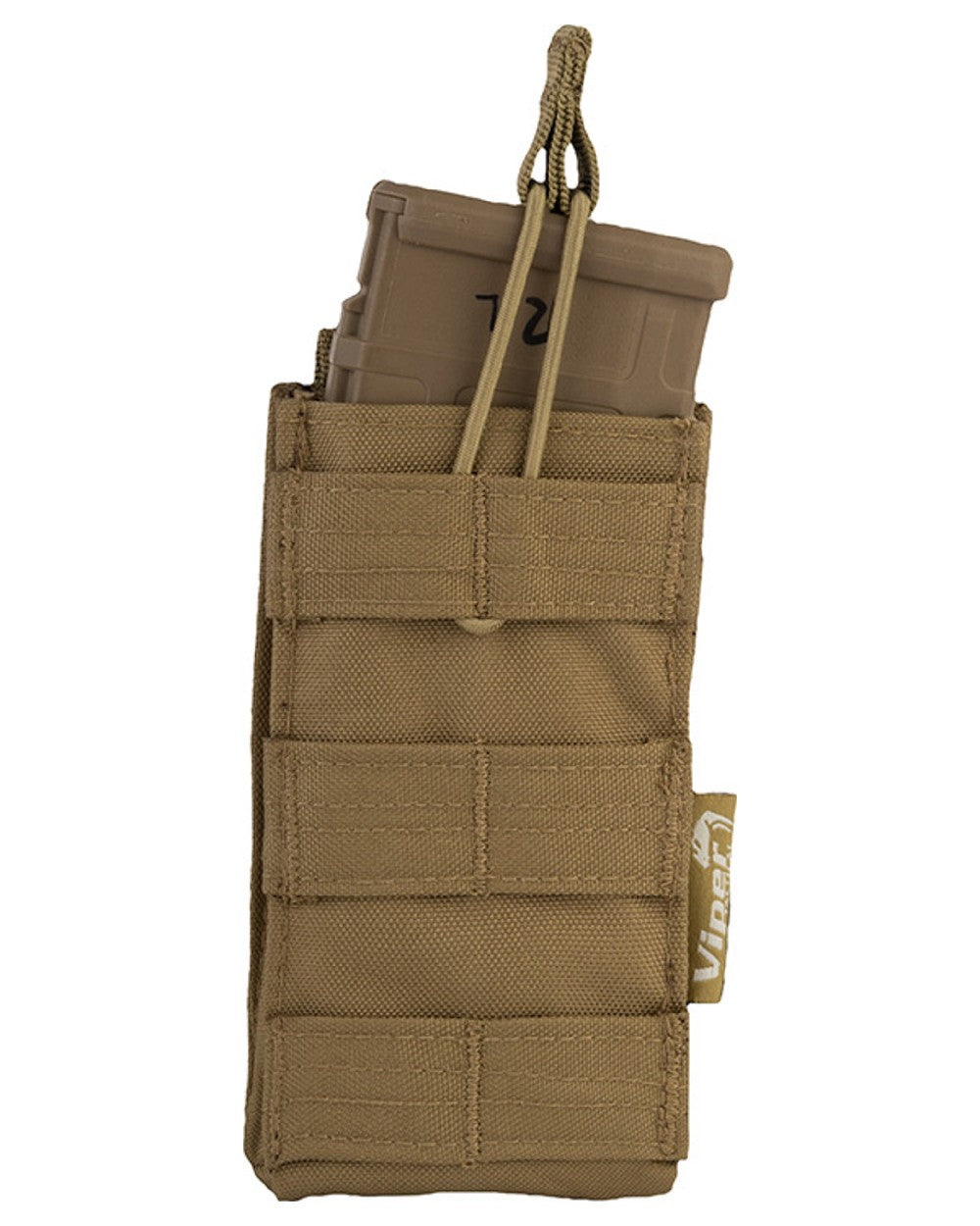 Coyote Coloured Viper Quick Release Mag Pouch on white background