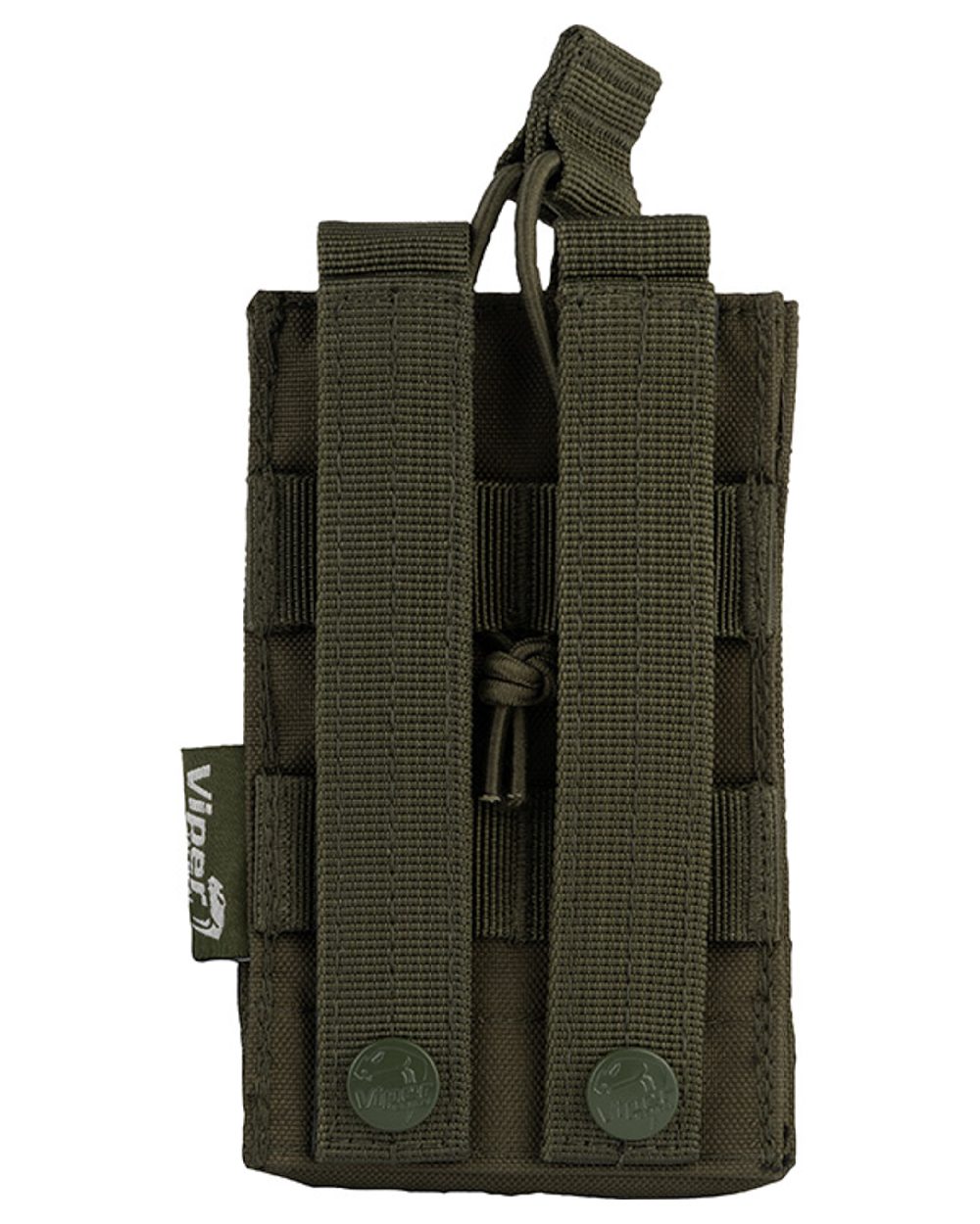 Green Coloured Viper Quick Release Mag Pouch on white background