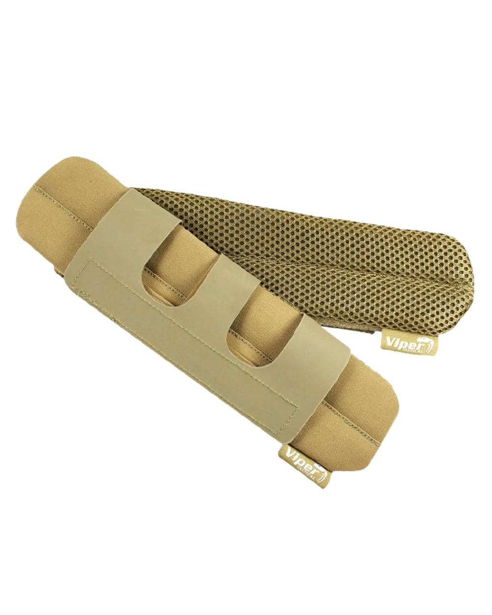 Dark Coyote Coloured Viper Shoulder Comfort Pads on white background