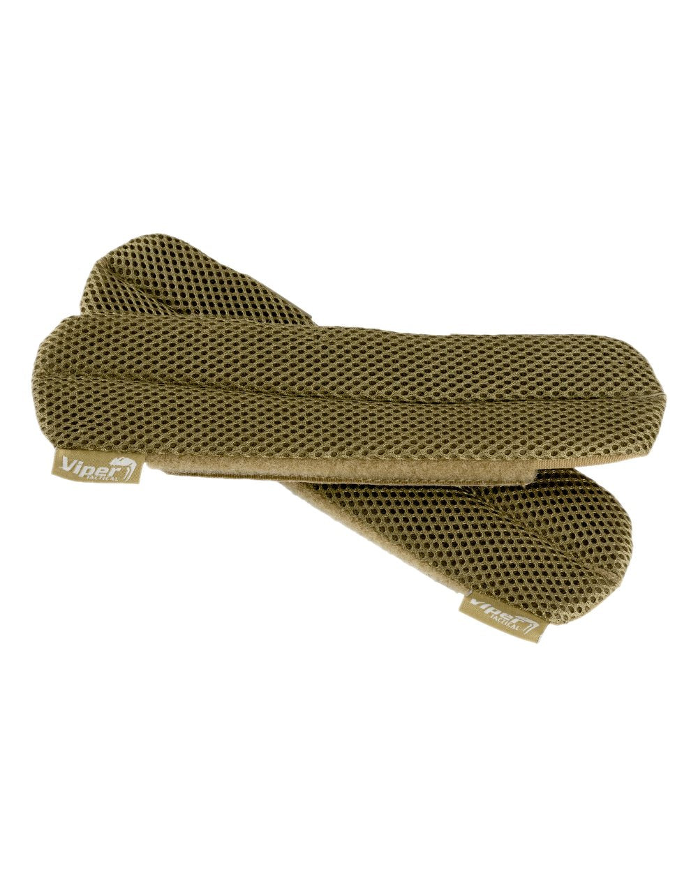 Dark Coyote Coloured Viper Shoulder Comfort Pads on white background