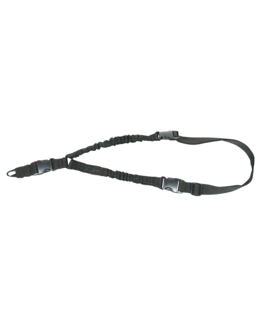 Black Coloured Viper Single Point Bungee Sling on white background
