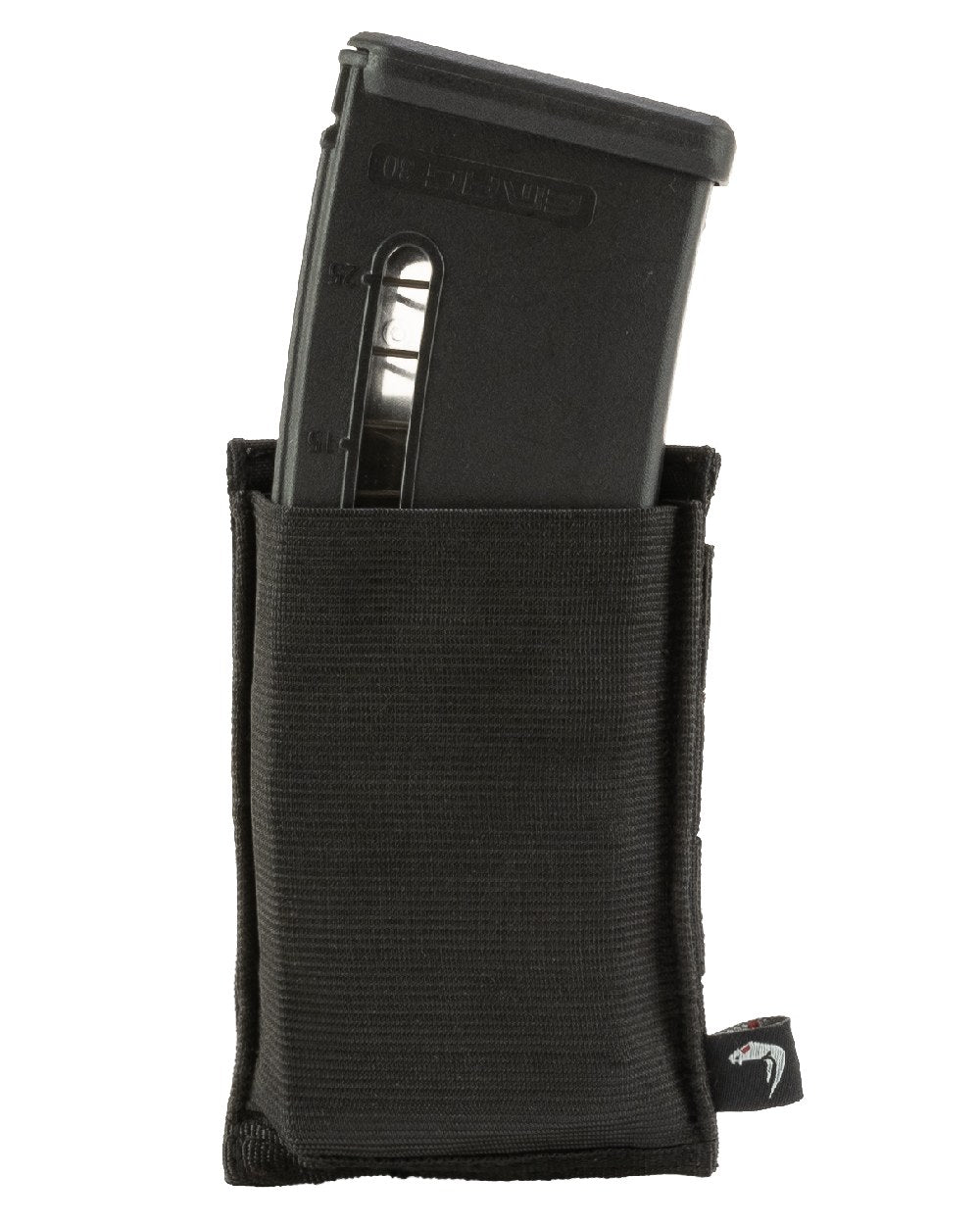 Black Coloured Viper Single Rifle Mag Plate on white background