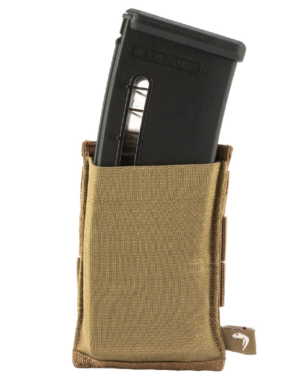 Dark Coyote Coloured Viper Single Rifle Mag Plate on white background